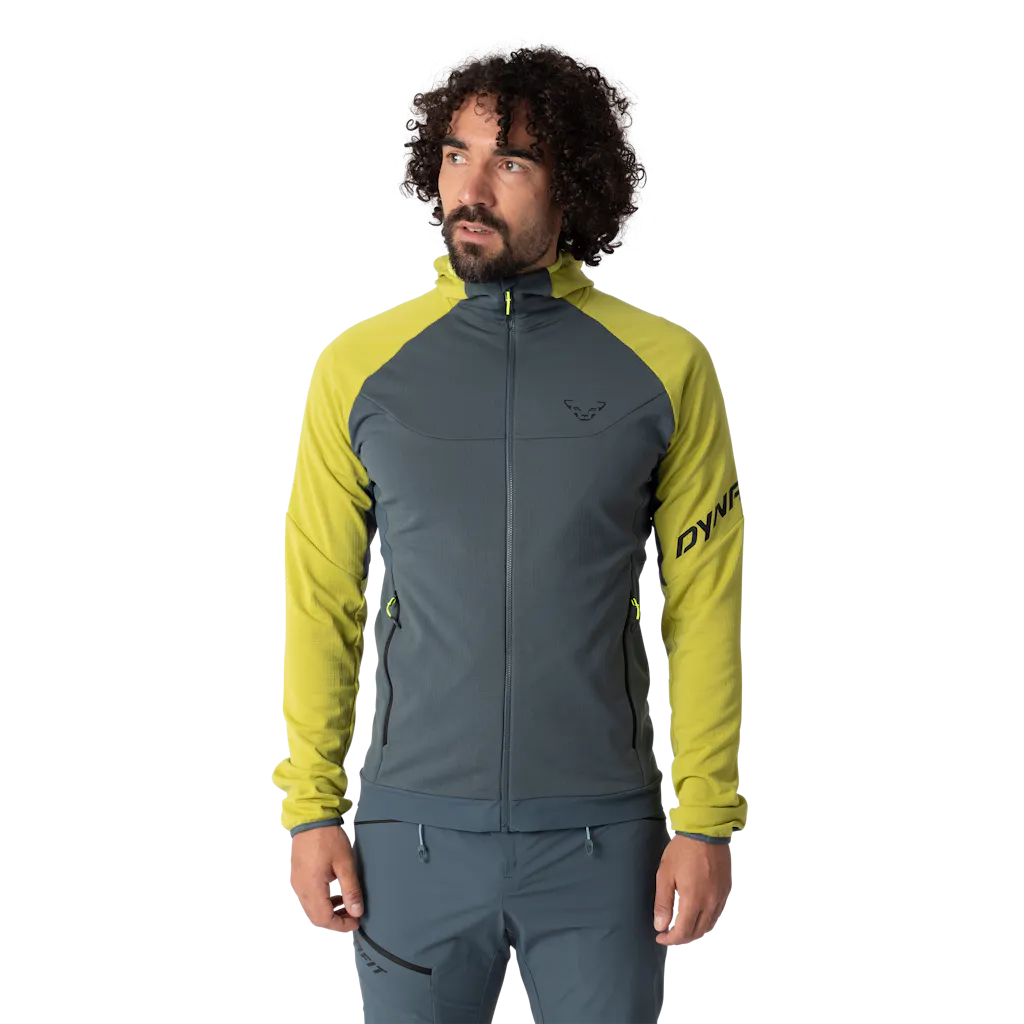 DYNAFIT - Transalper Polartec Kapuzenjacke Herren - Gelb (Gr.: 46)