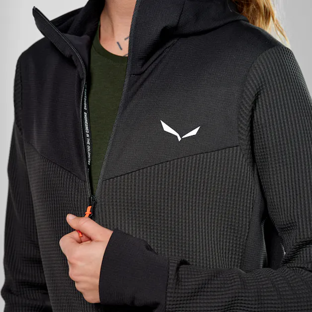 Puez Waffle Hybrid Polarlite Sweat Zippé à Capuche Femme tech_detail image