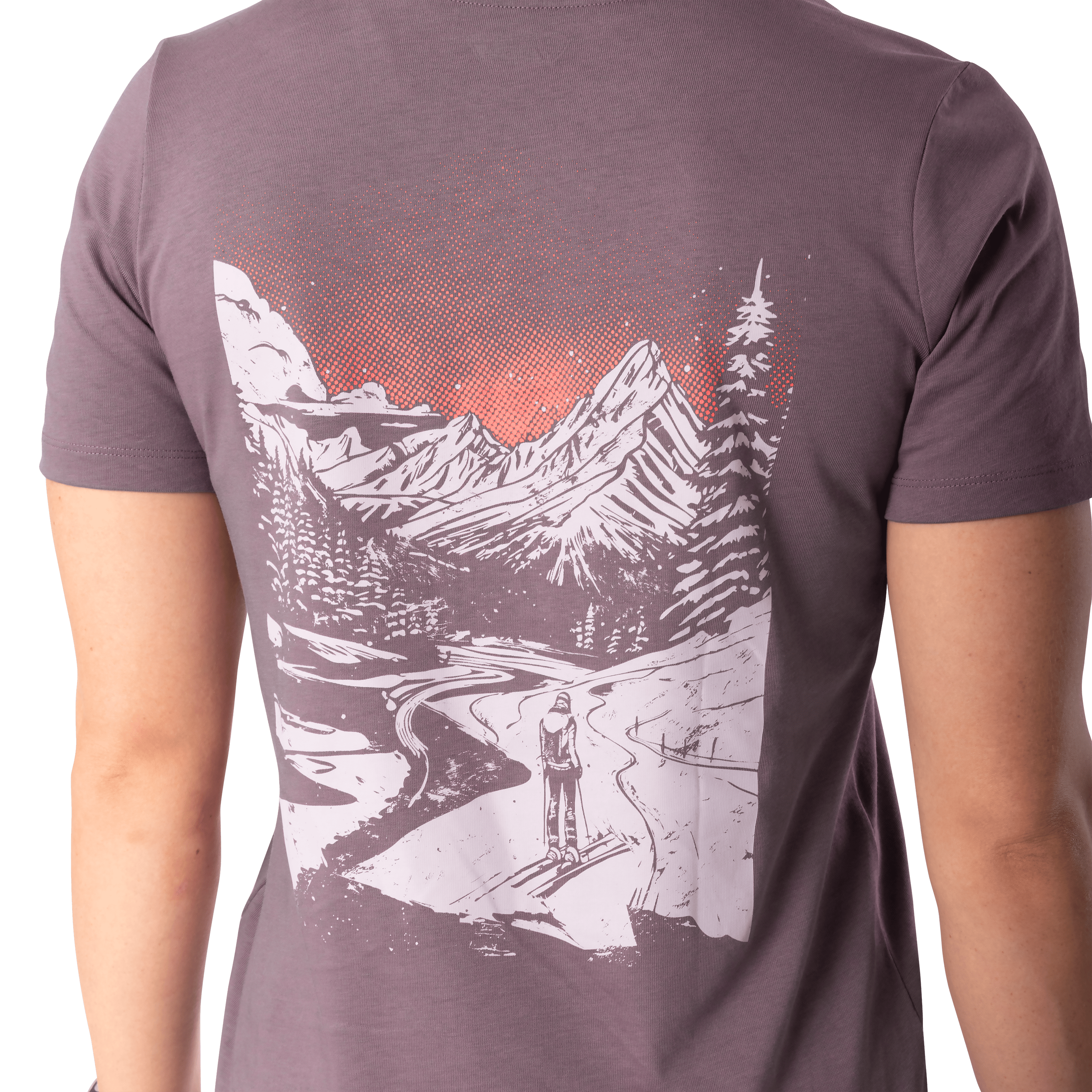 Back Graphic Cotton T-Shirt Women tech_detail image
