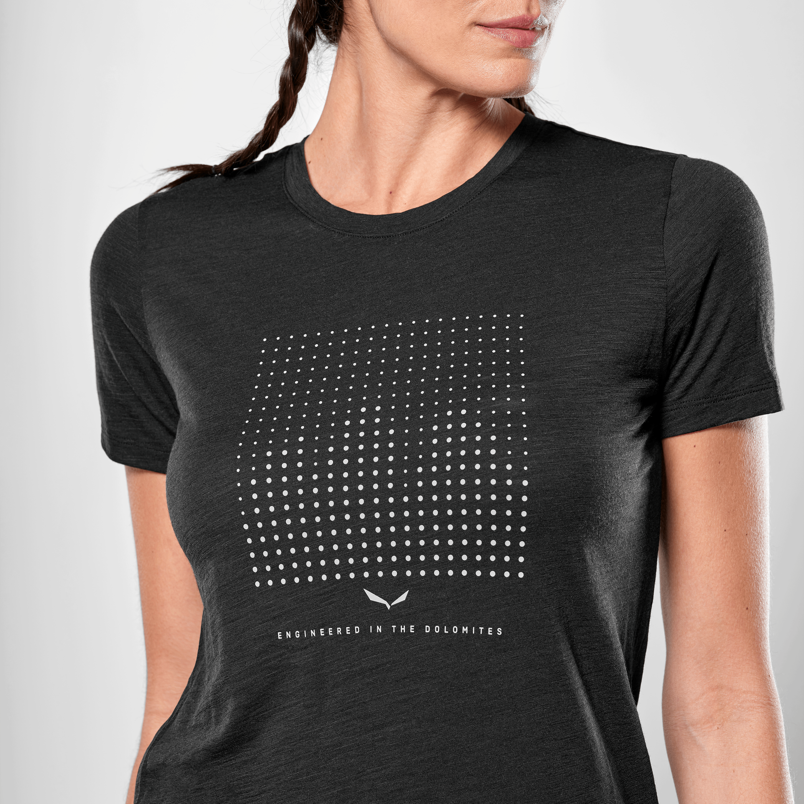 Eagle Dotted Mountain Trainer Merino Maglietta Donna tech_detail image