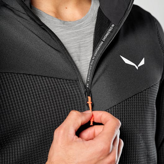 Puez Waffle Hybrid Polarlite Hooded Jacket Men tech_detail image