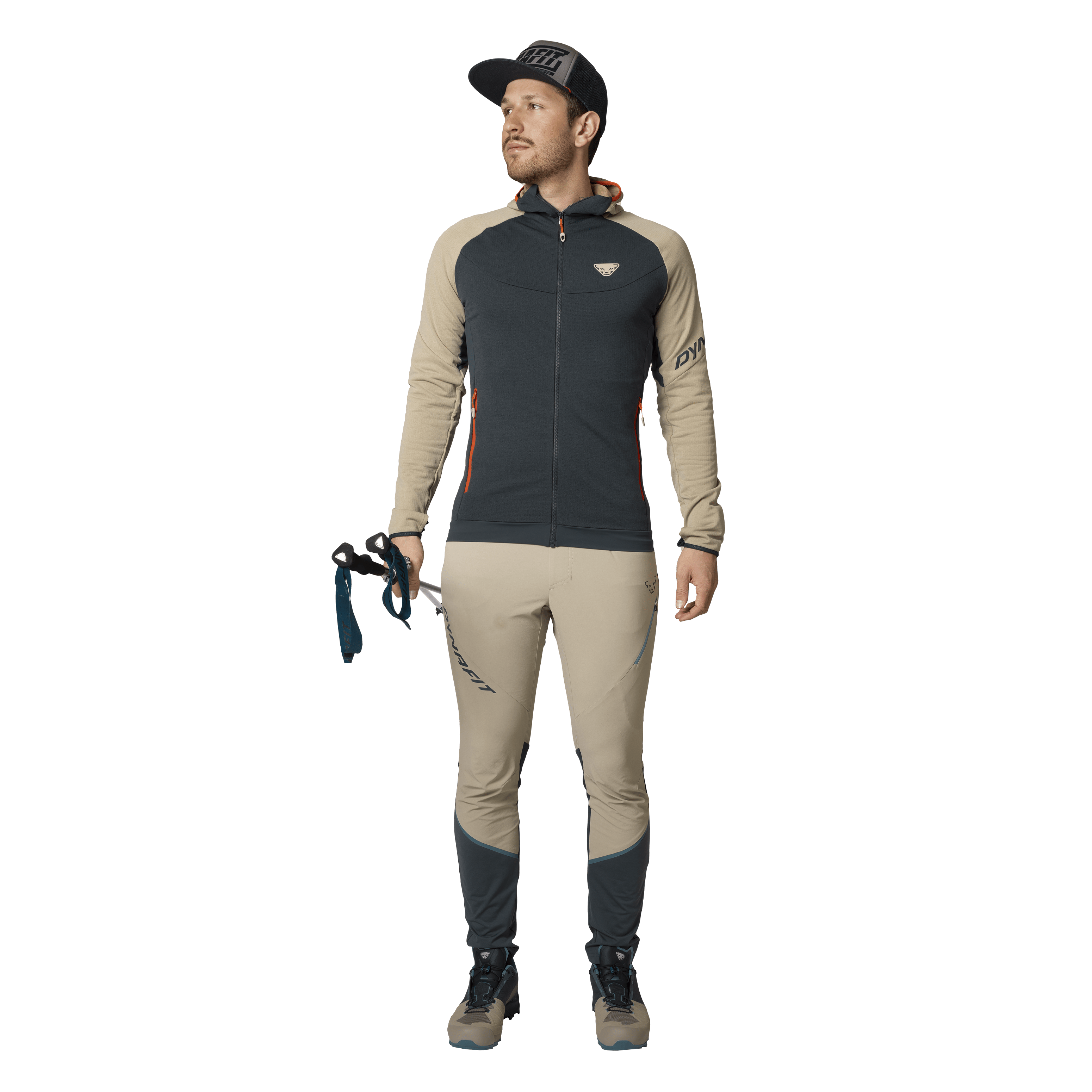 Transalper Polartec Kapuzenjacke Herren on_body image