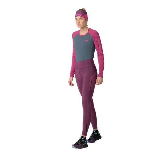 Leggings da running invernali donna on_body image