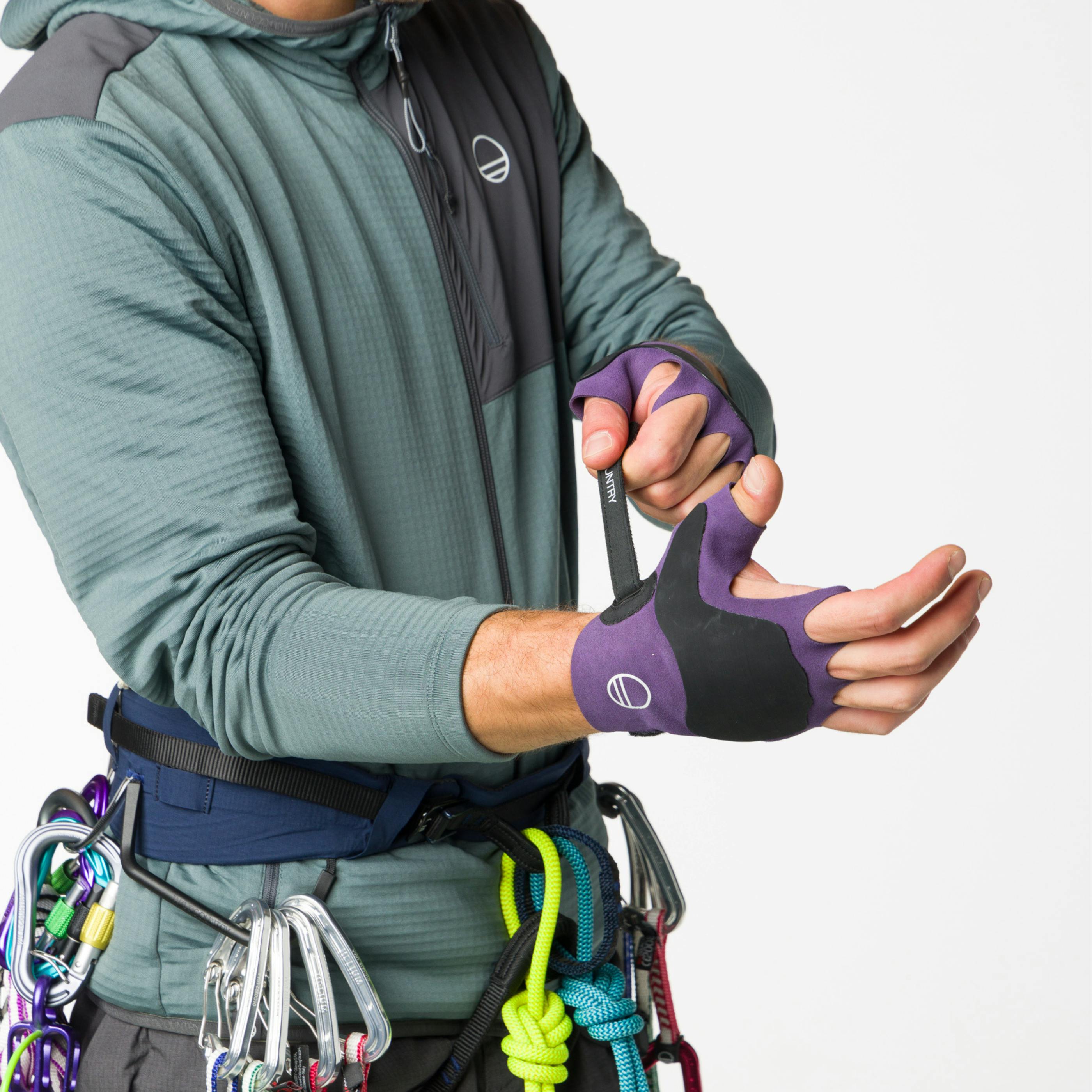 Crack Gloves - Kletter-Gummihandschuhe on_body image