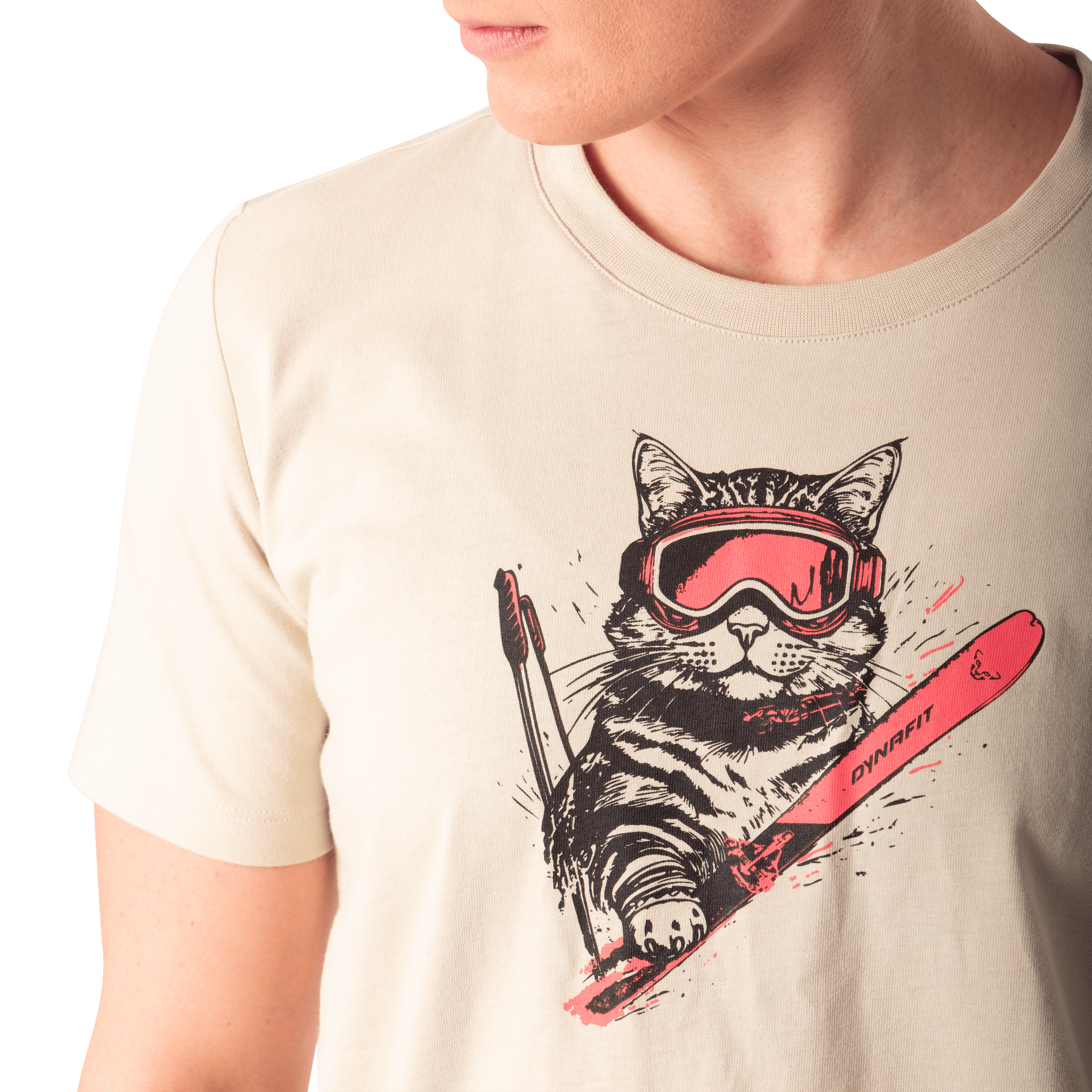 T-shirt grafica in cotone donna tech_detail image