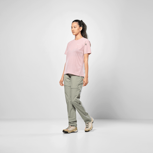 Puez Merino Hybrid T-Shirt Women on_body image