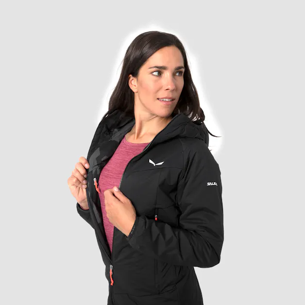 Ortles Tirolwool Responsive Stretch Kapuzenjacke Damen tech_detail image