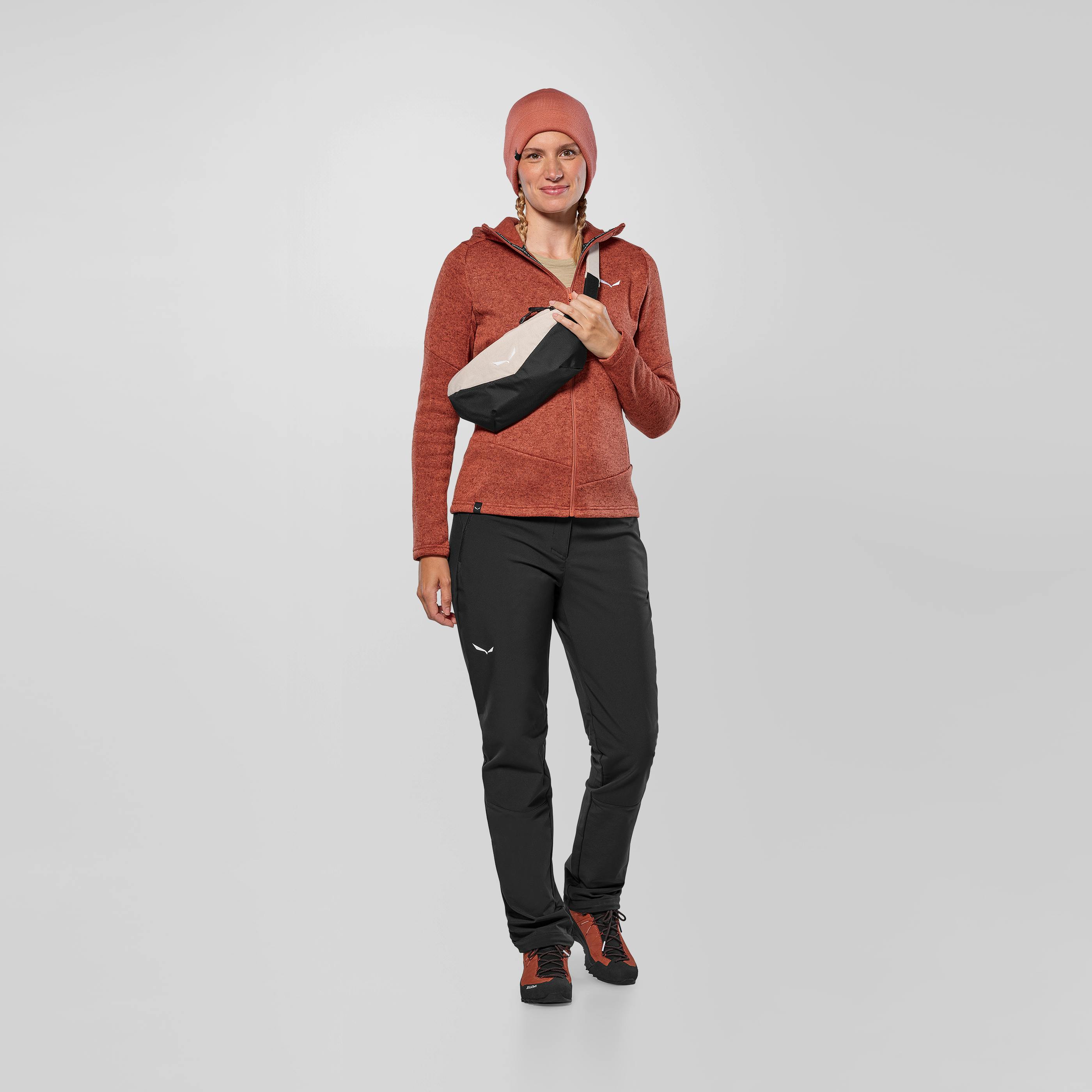 Puez Rocca Hooded Jacket Women on_body image