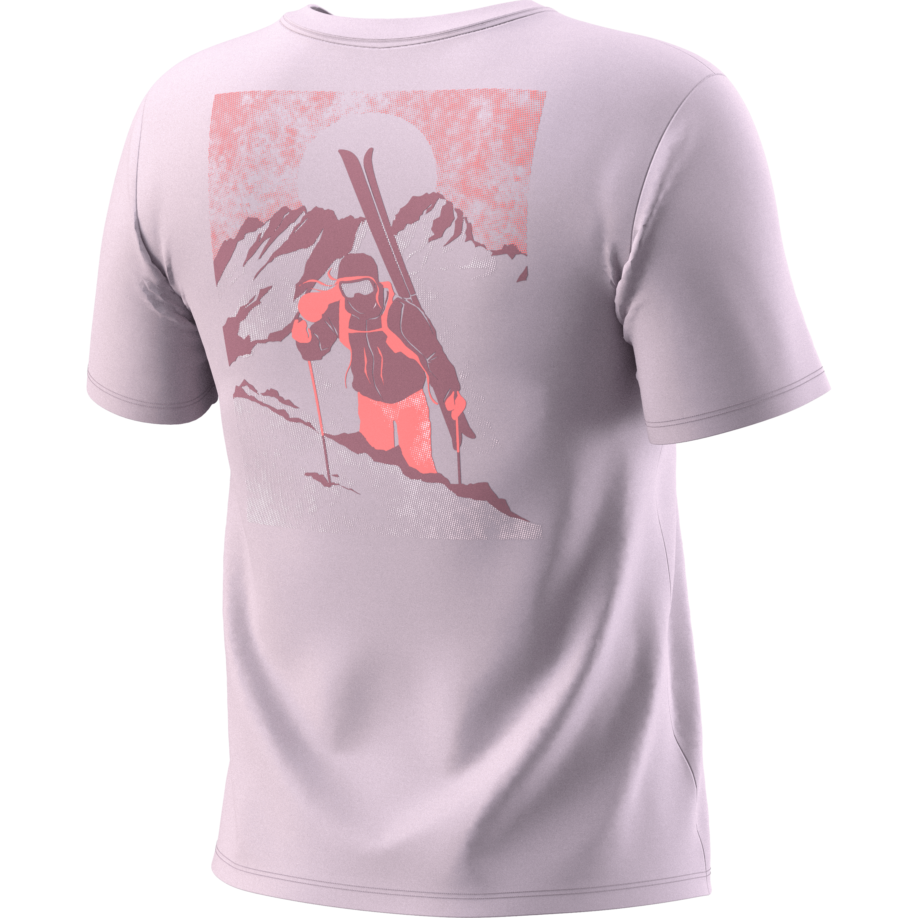 Back Graphic Cotton T-Shirt Women still image