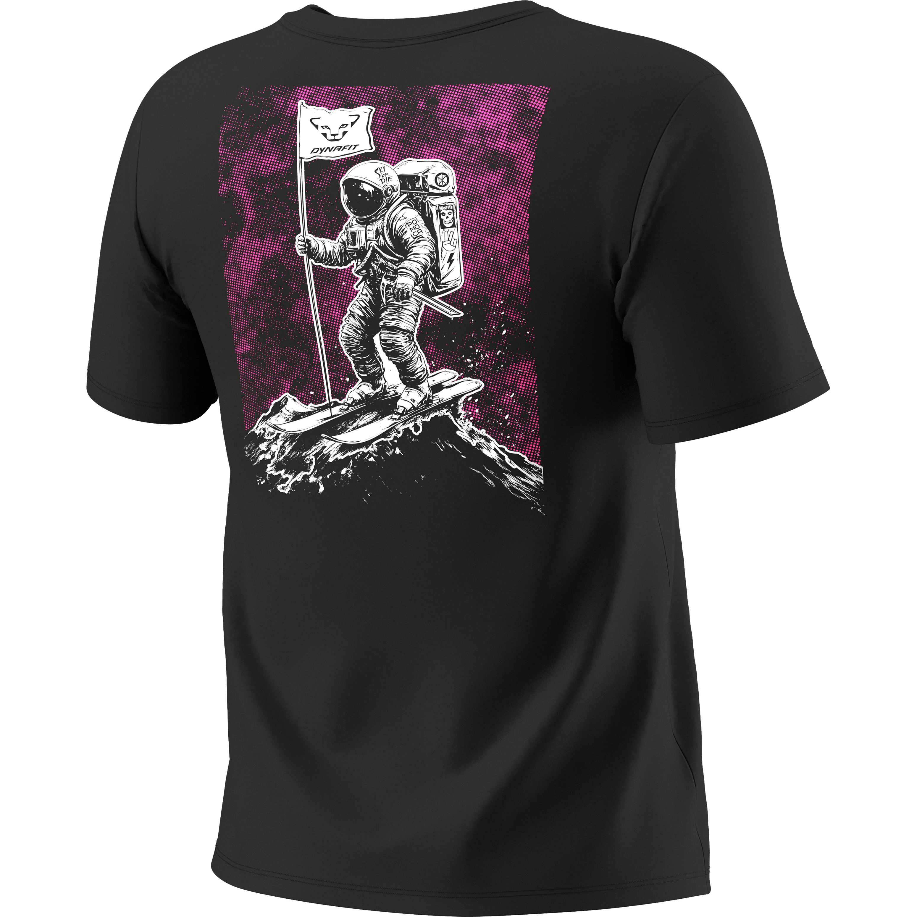 Back Graphic Cotton T-Shirt Women still image