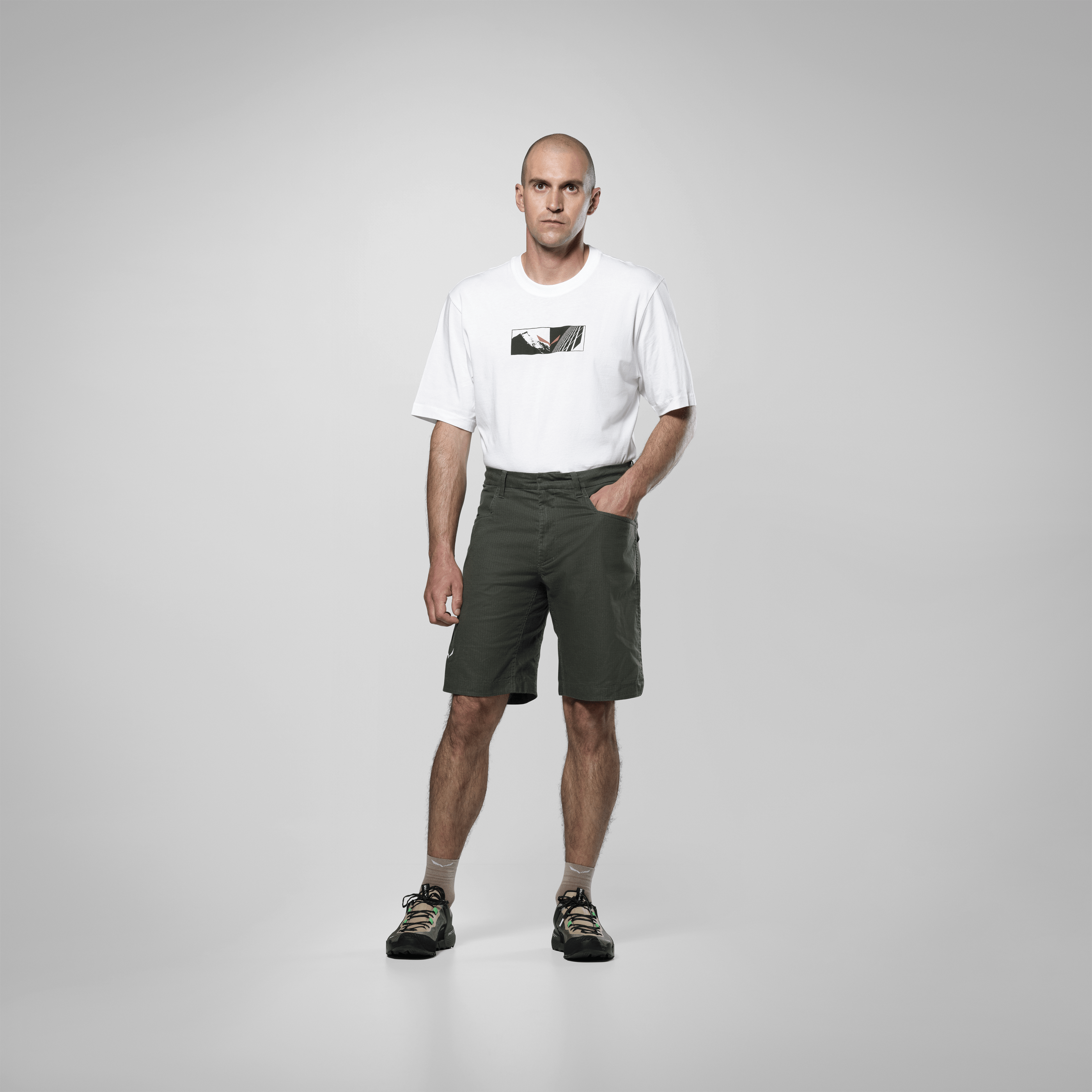 Agner Hemp Pantaloncini Ripstop Uomo on_body image