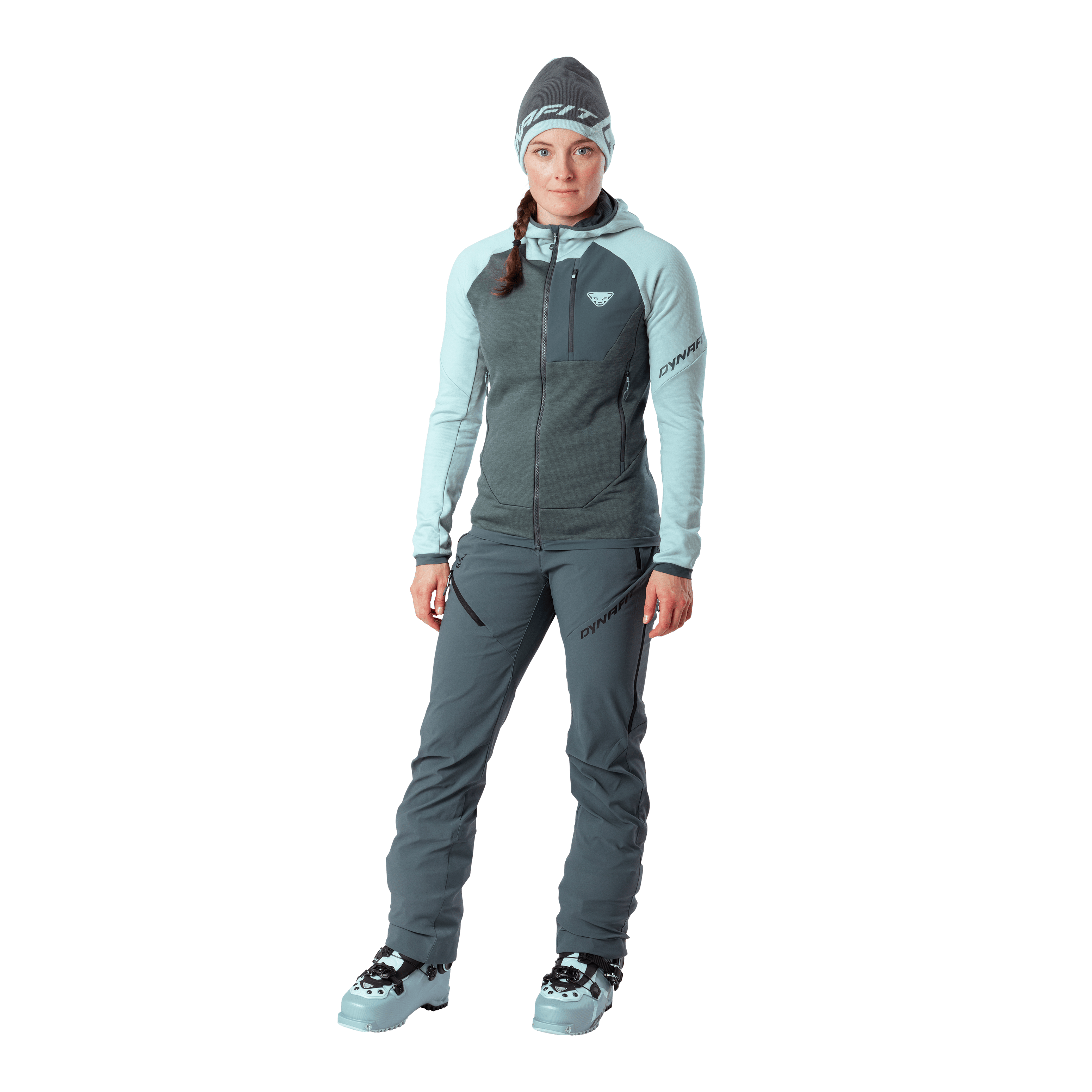 Radical Wool Hooded Jacket Women on_body image