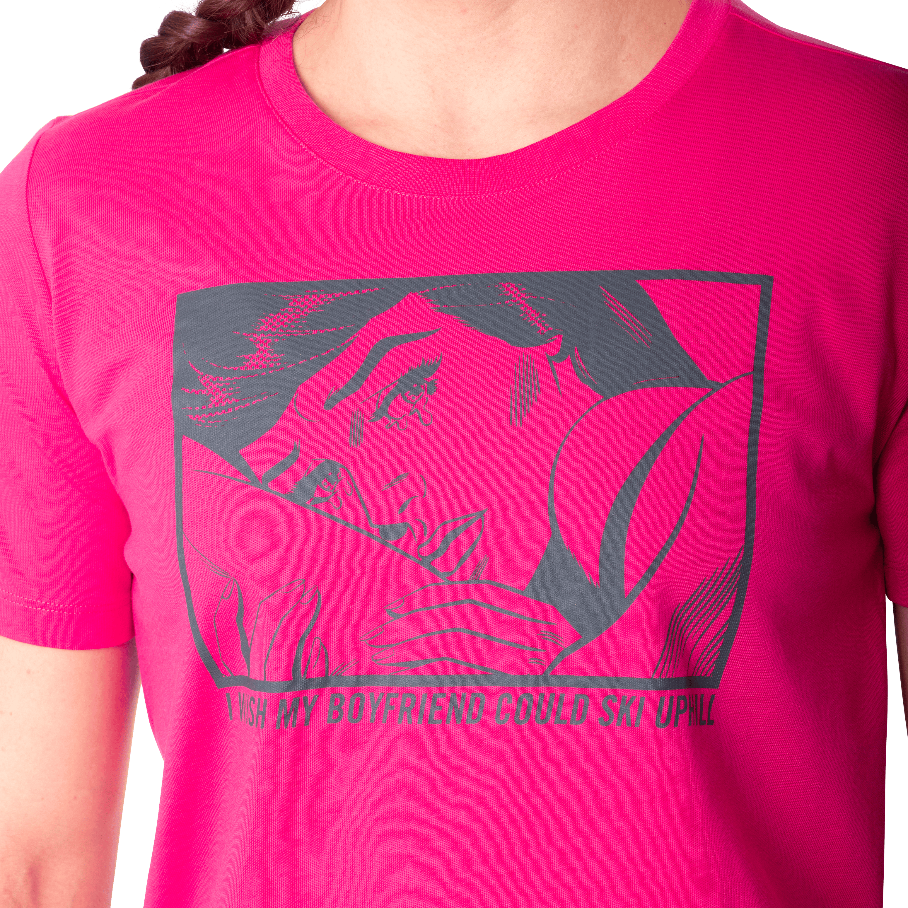 T-shirt grafica in cotone donna tech_detail image