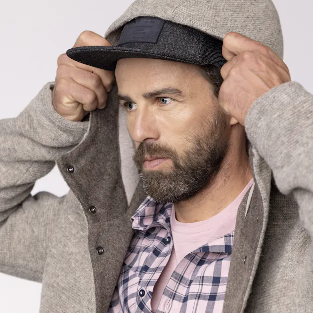 Sarner Undyed Wool Giacca Con Cappuccio Uomo tech_detail image