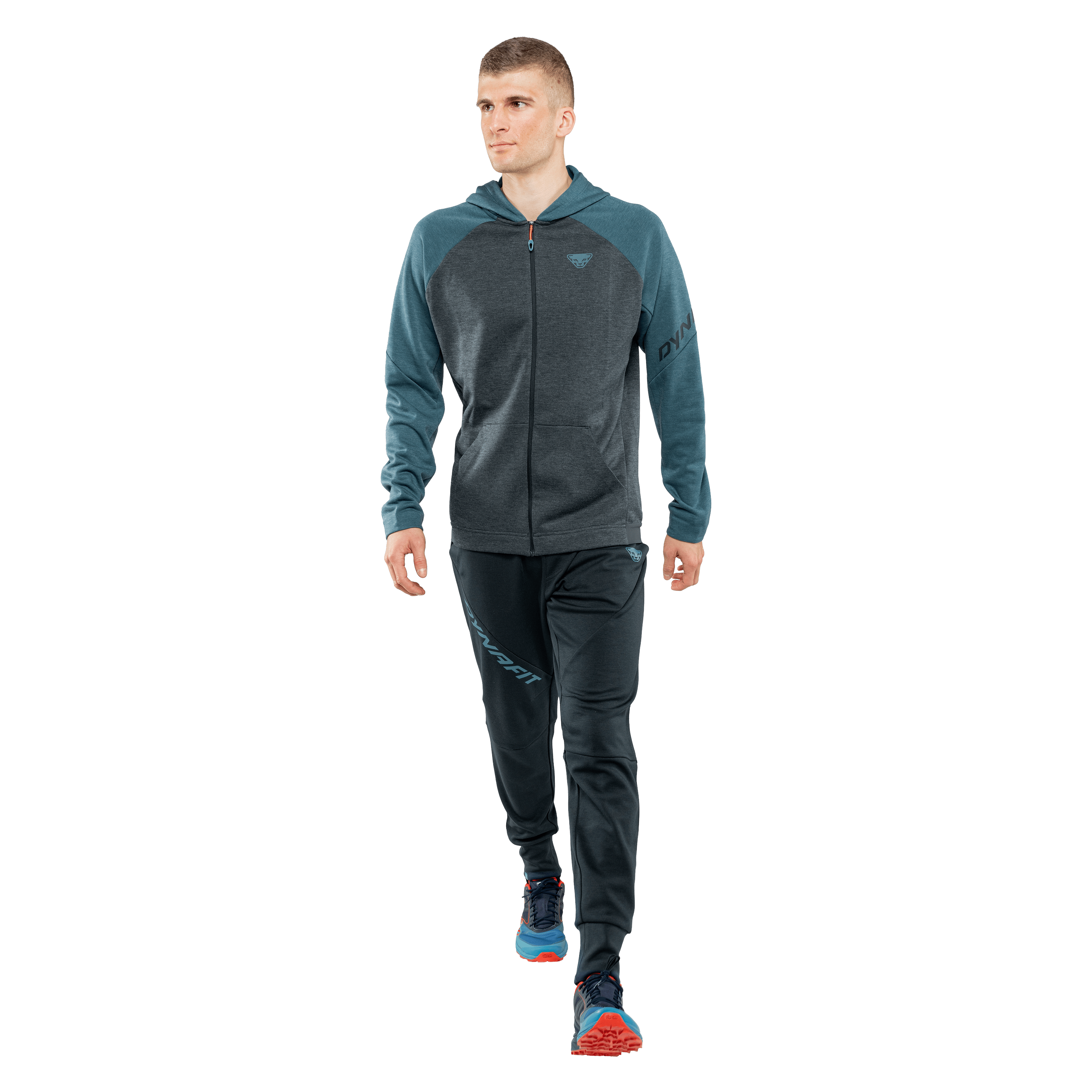 24/7 Polartec® giacca con cappuccio con zip uomo on_body image