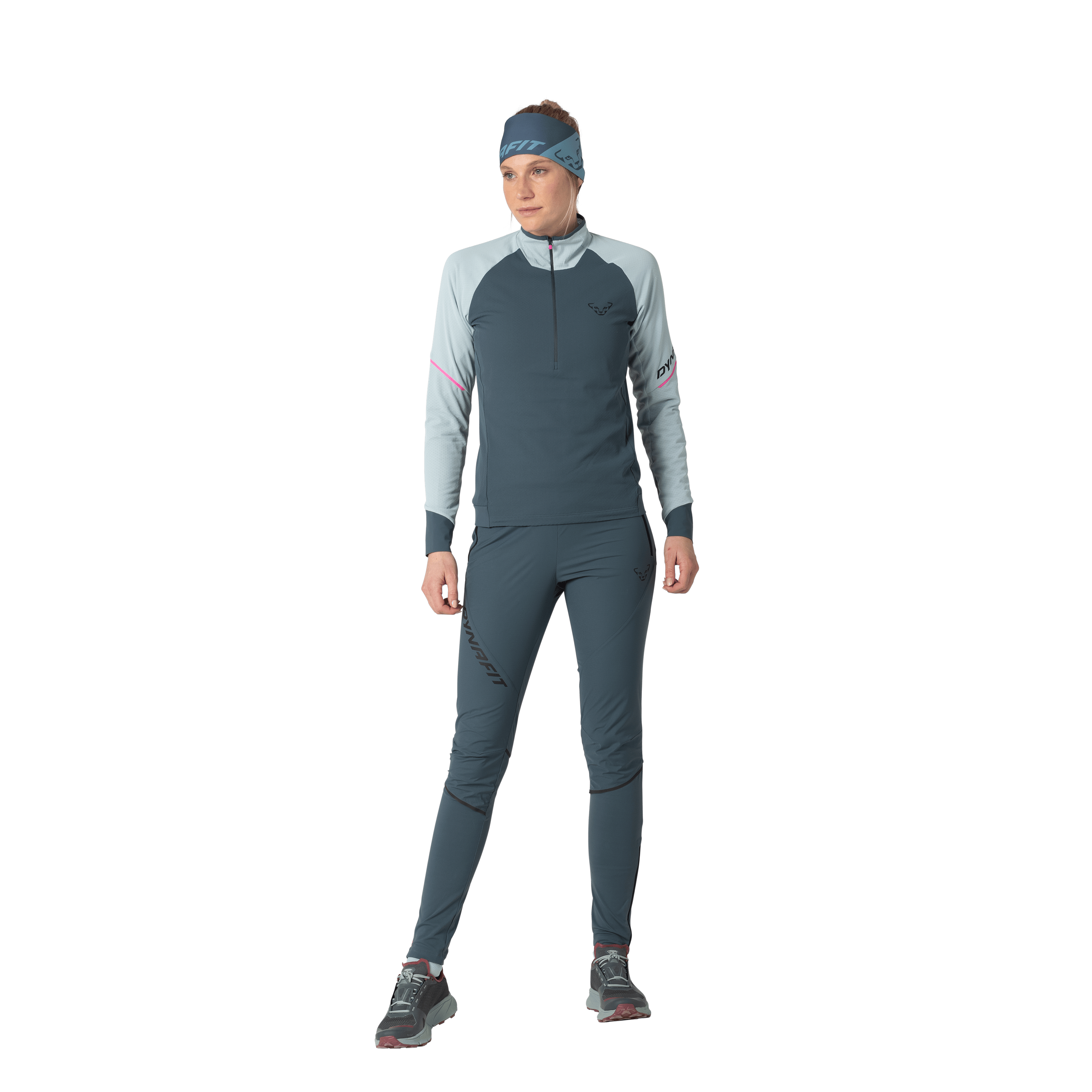 Alpine Langarmshirt 1/2 Zip Damen on_body image