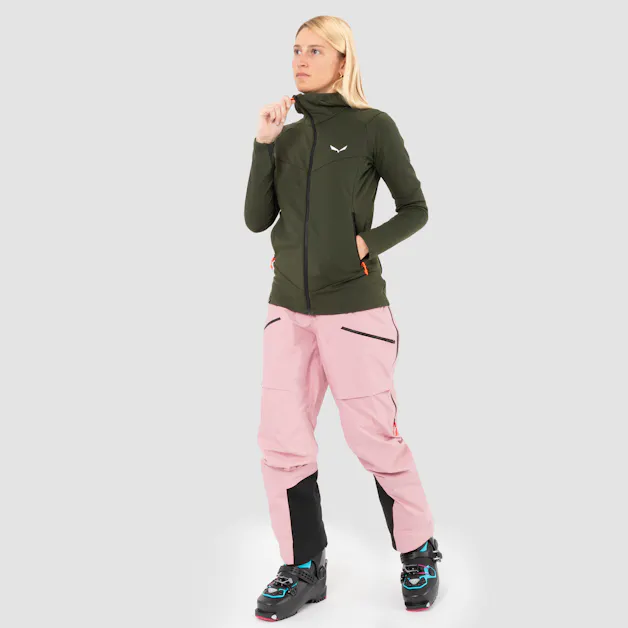 Sella Merino Kapuzenjacke Damen on_body image