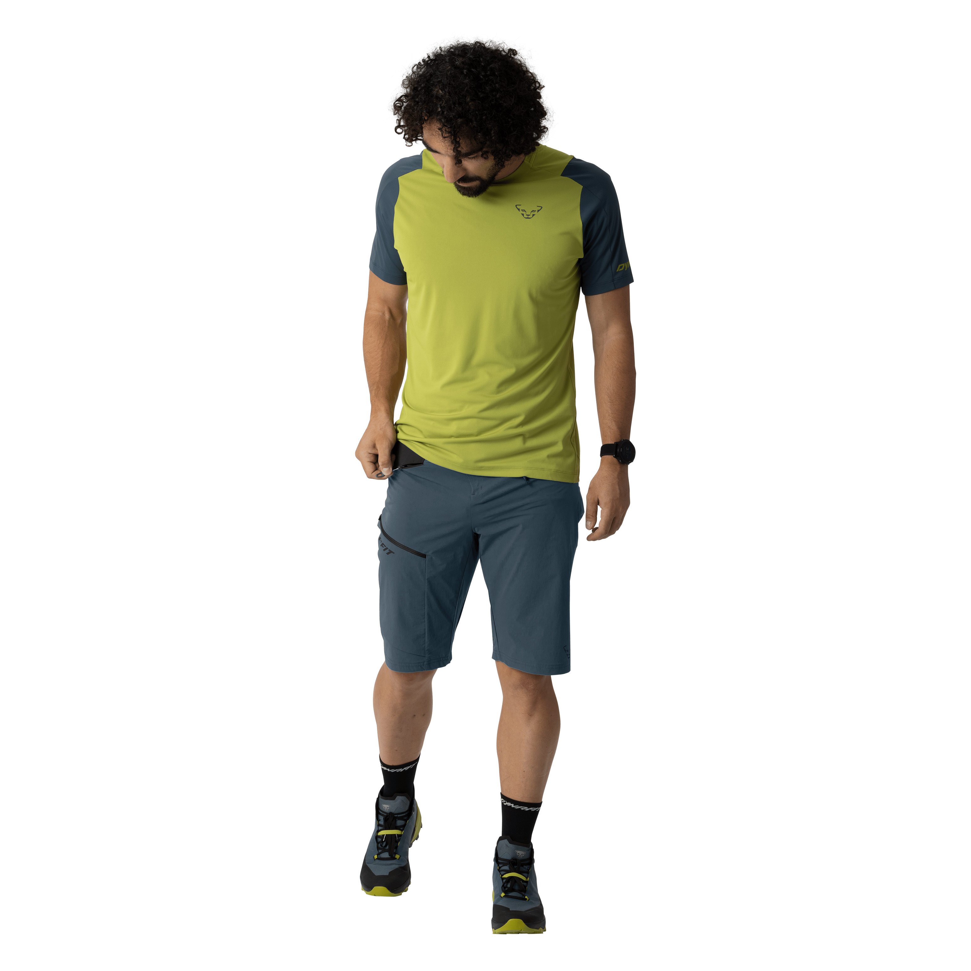 Short Transalper Dynastretch hommes  on_body image