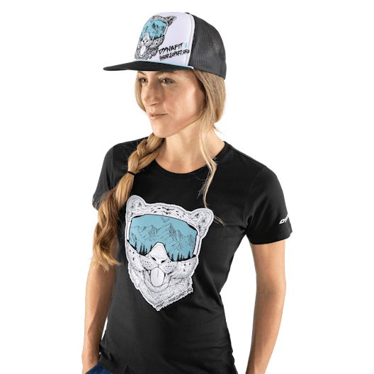 Snow Leopard T-Shirt Damen on_body image