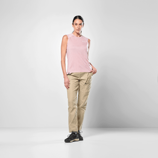 Puez Merino Hybrid Débardeur Femme on_body image