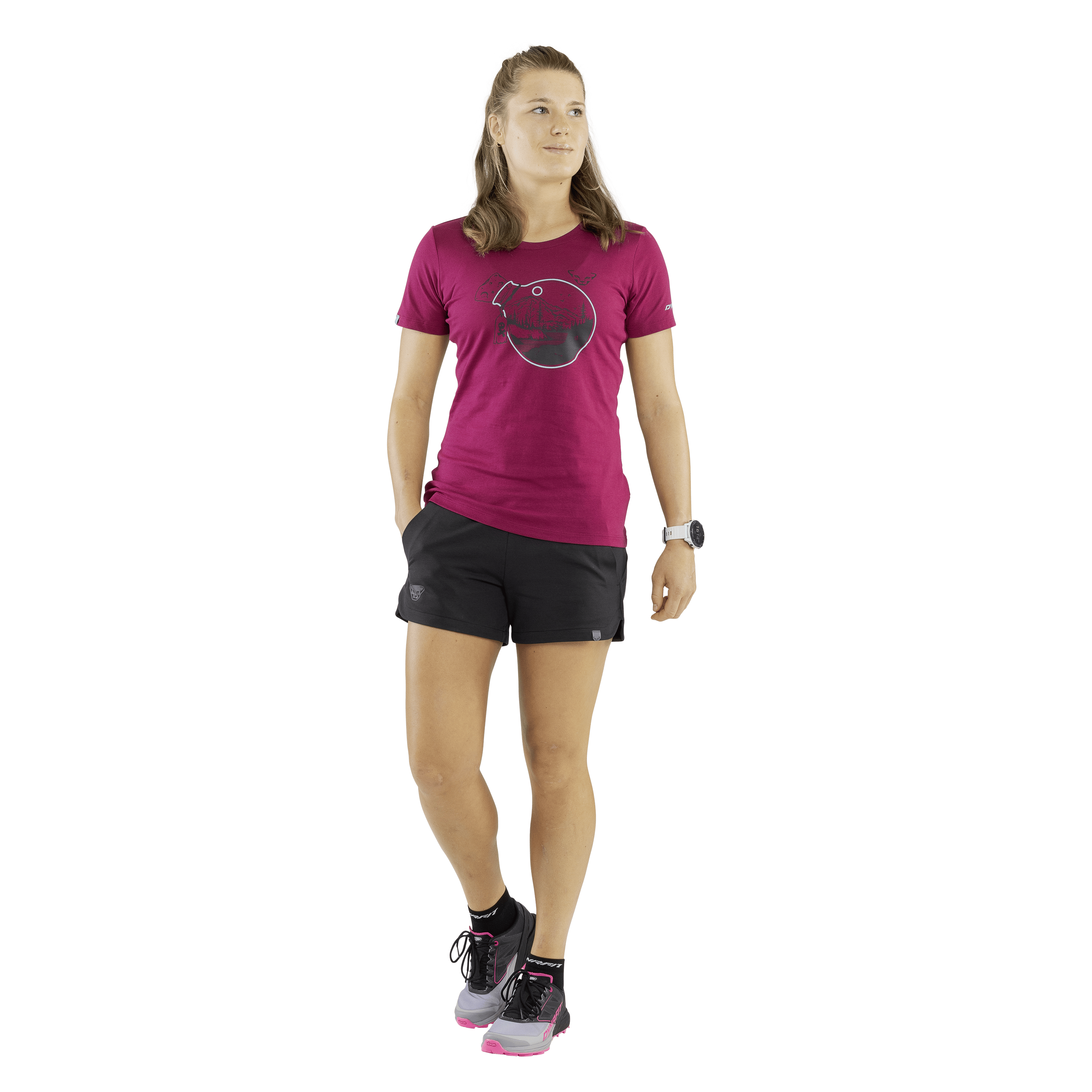 24/7 Artist Series Baumwoll T-Shirt Damen on_body image