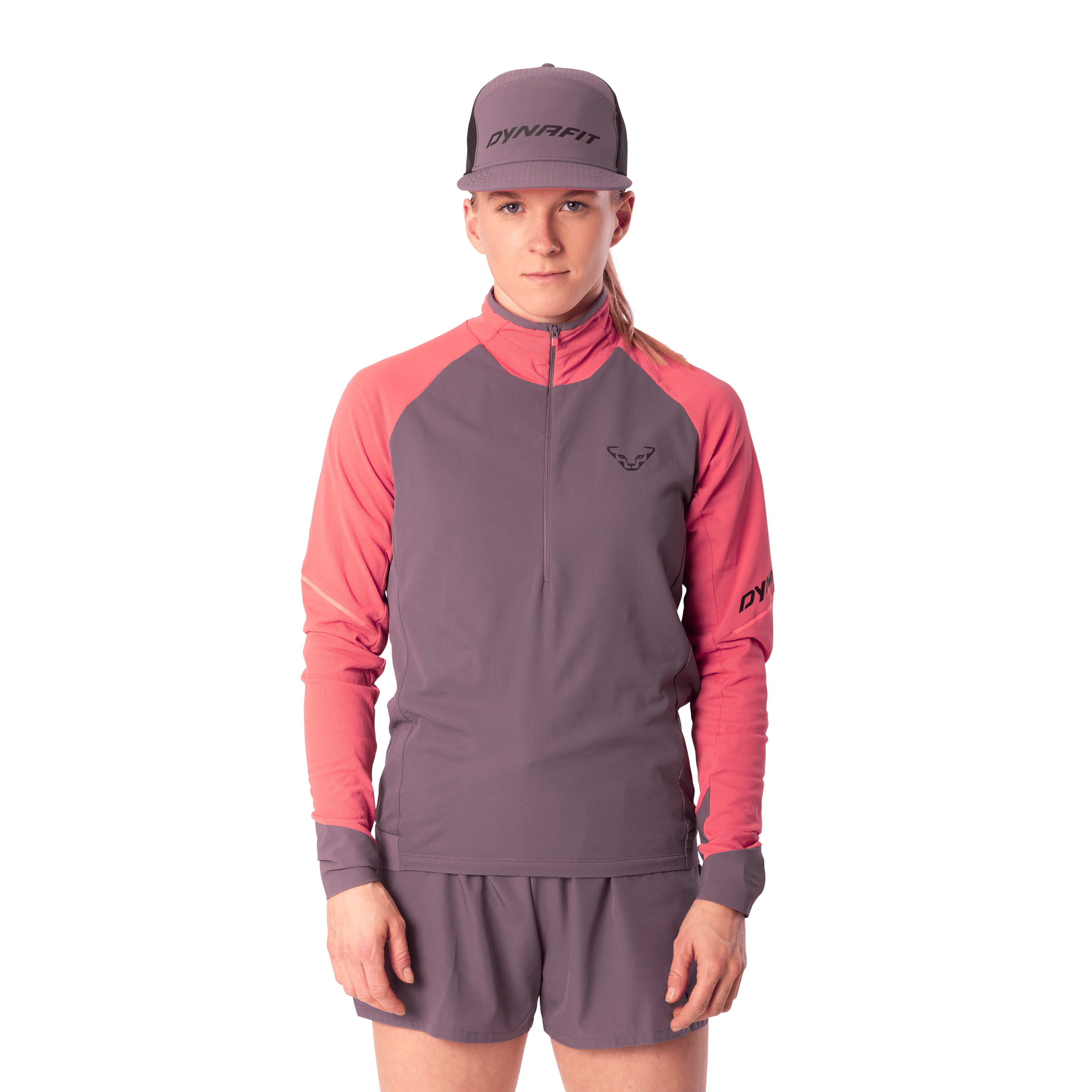Maglia a manica lunga e 1/2 zip Alpine donna hover image