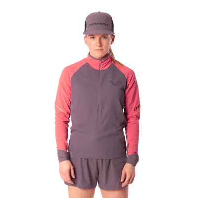 Maglia a manica lunga e 1/2 zip Alpine donna hover image