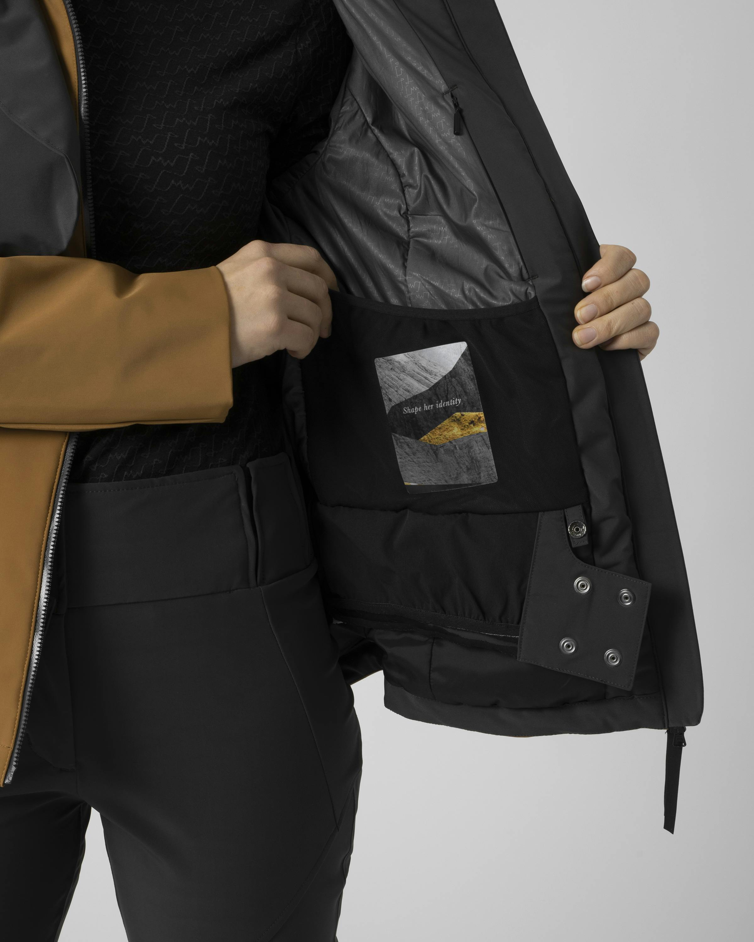 Micol Wattierte Wasserdichte Jacke tech_detail image