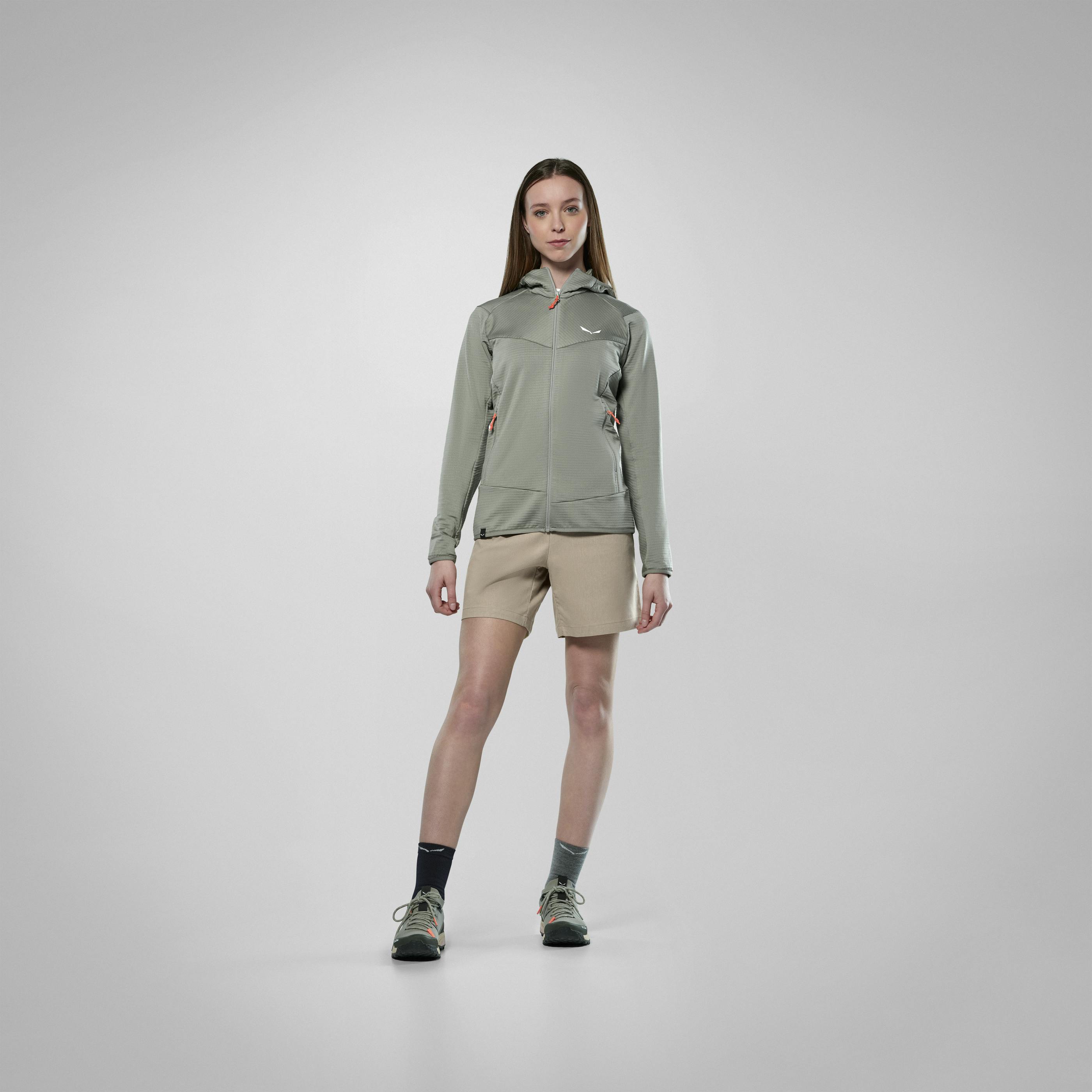 Puez Altavia Polarlite Hooded Jacket Women on_body image