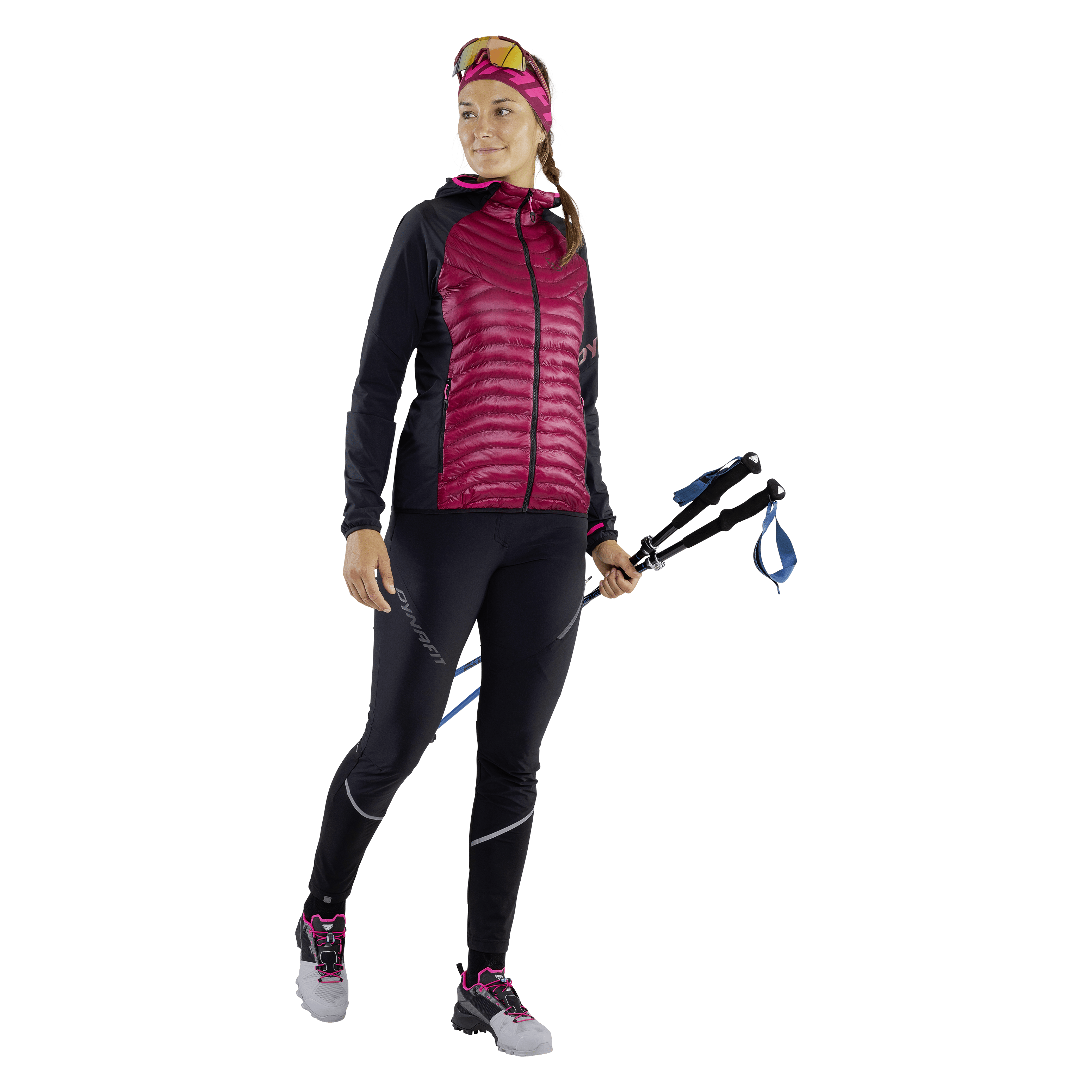 Pantalone Transalper Hybrid donna on_body image