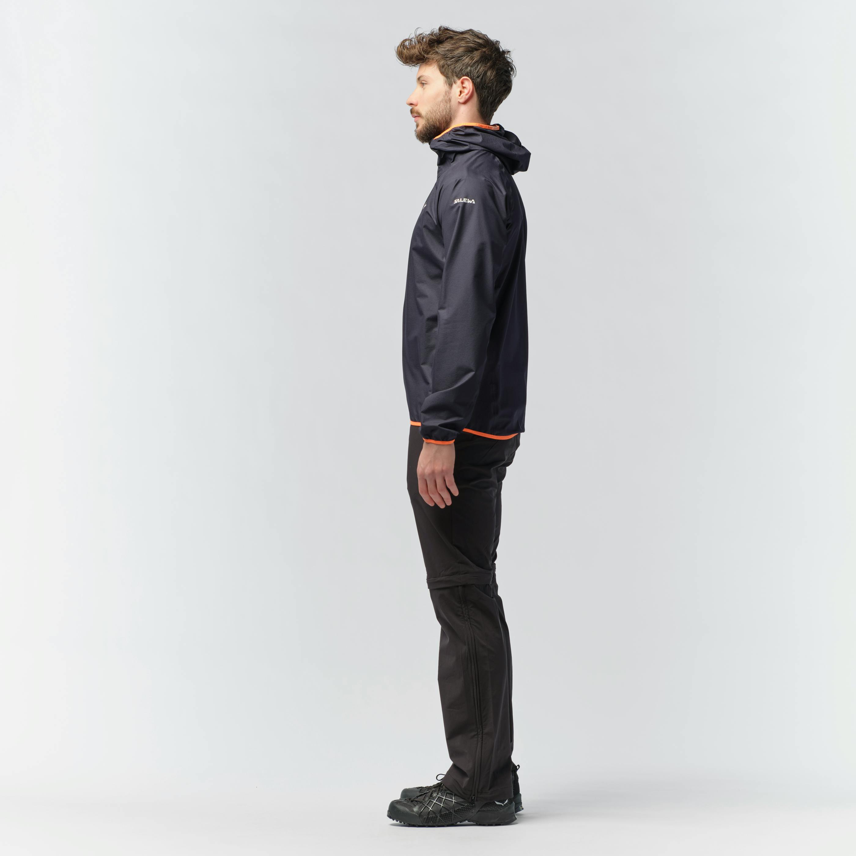 Puez Light Powertex Hardshell Men's Jacket on_body image