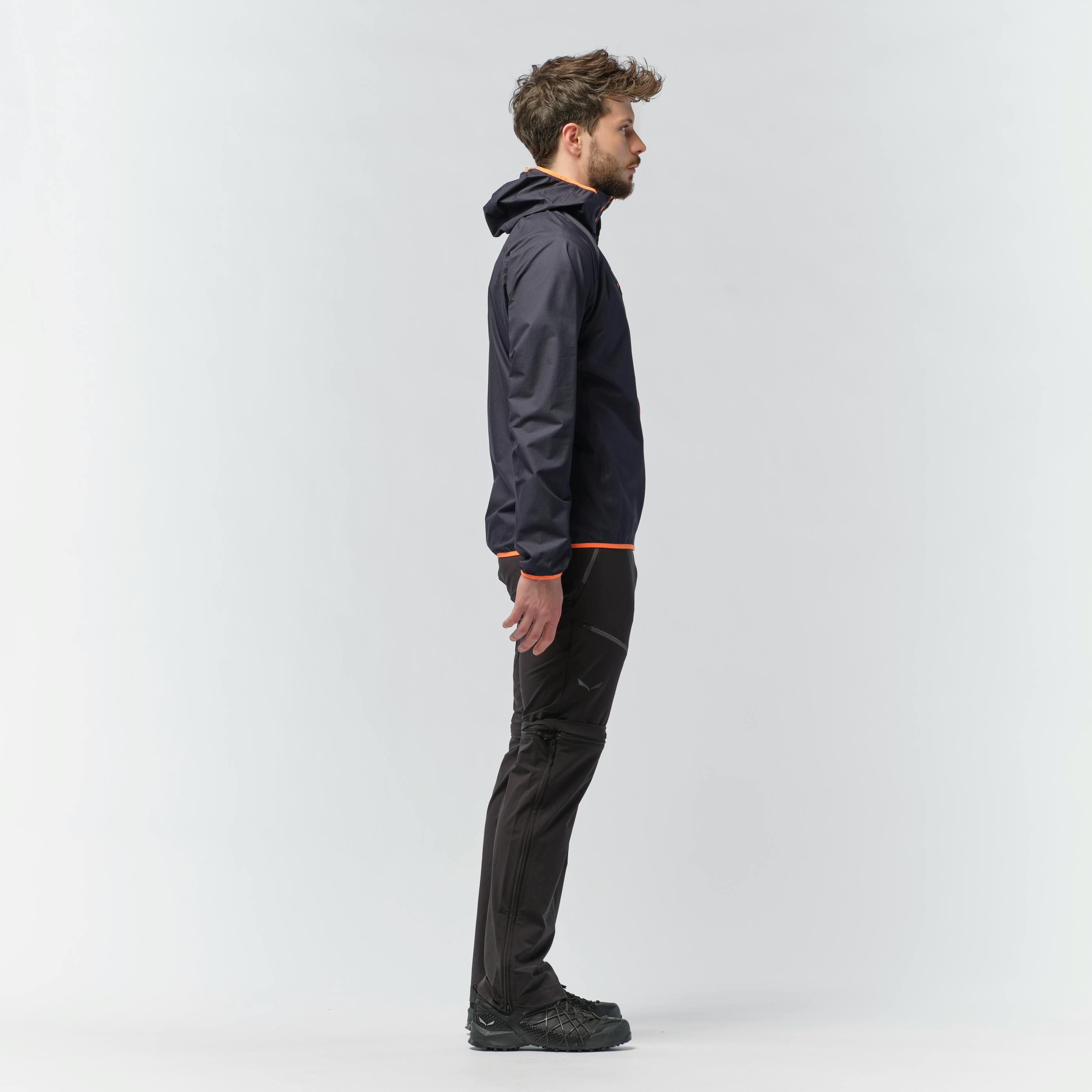 Puez Light Powertex Hardshell Men's Jacket on_body image