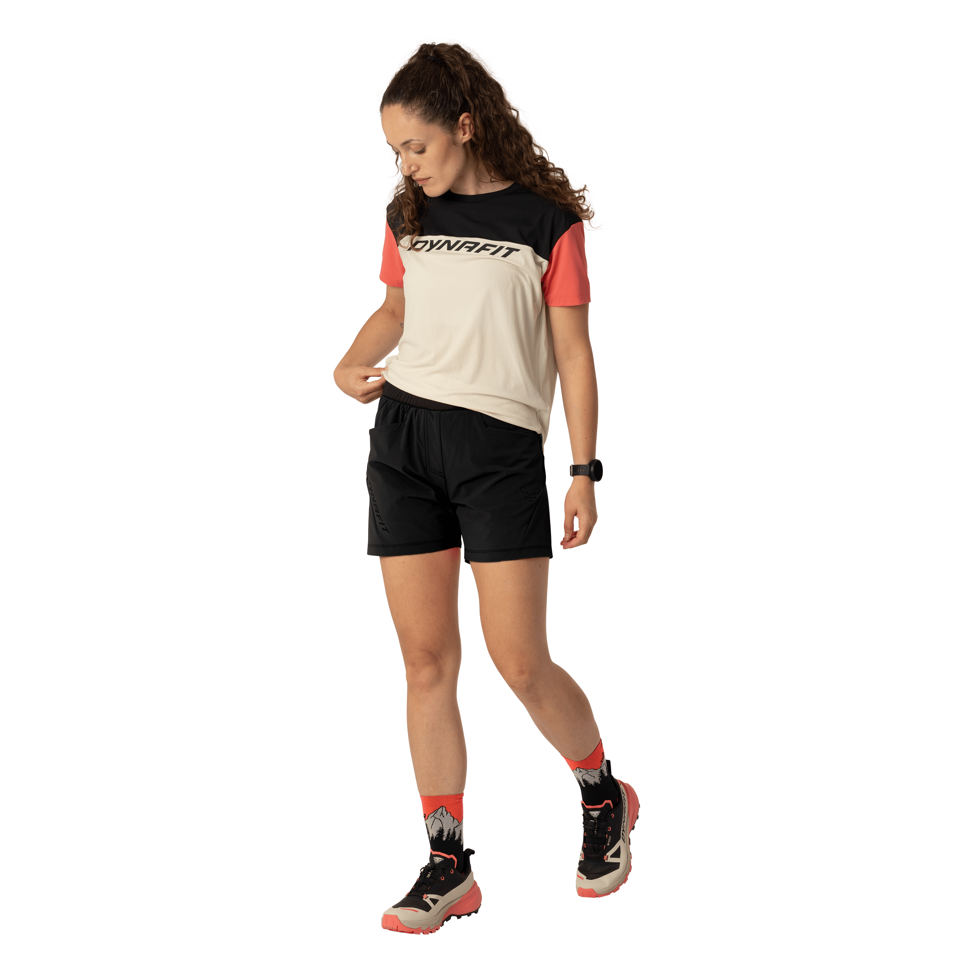 Shorts Traverse Hybrid donna on_body image
