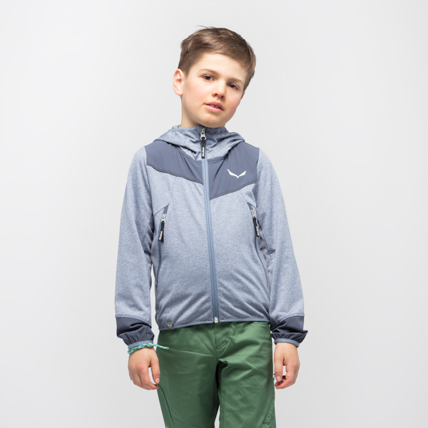 Agner Melange Polarlite Full Zip Kids' Hooded Jacket