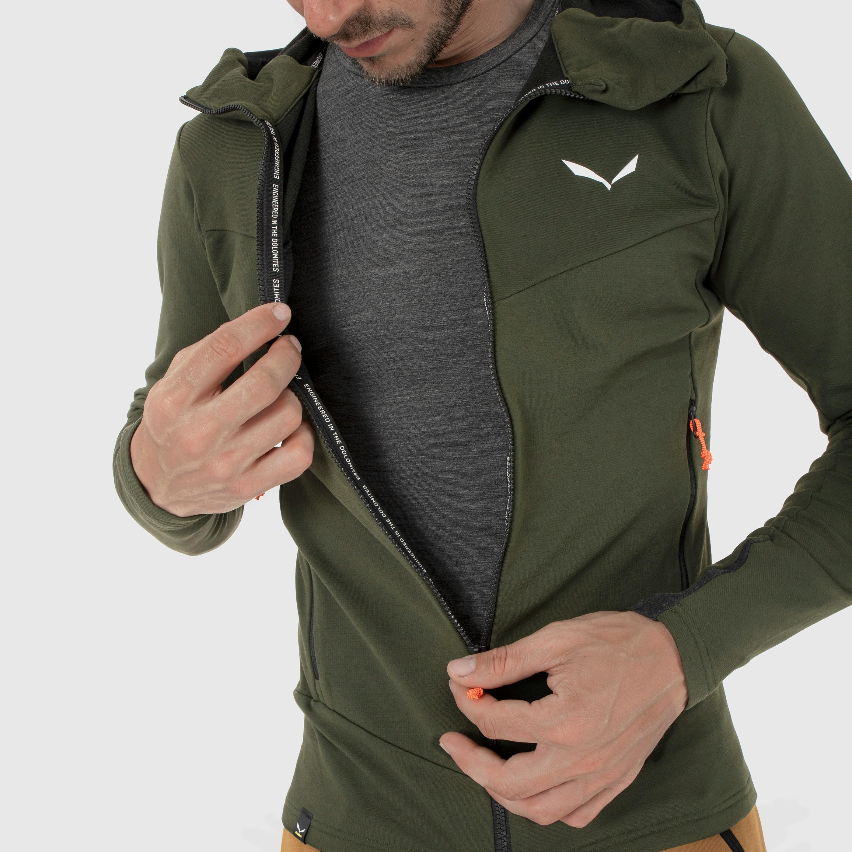 Sella Merino Hooded Jacket Men tech_detail image