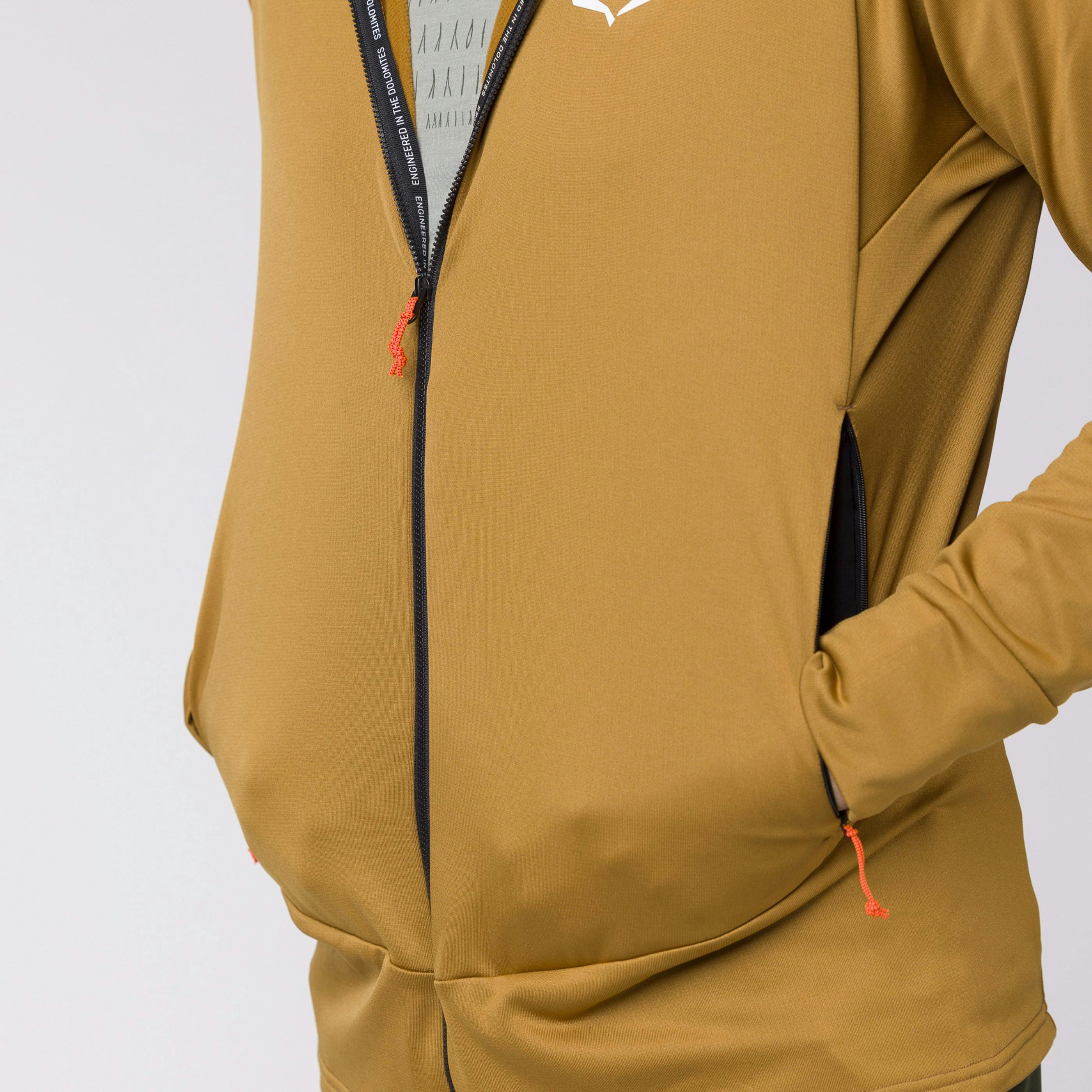 Salewa Puez Polarlite Half Zip Fleece Men yellow gold au meilleur prix sur