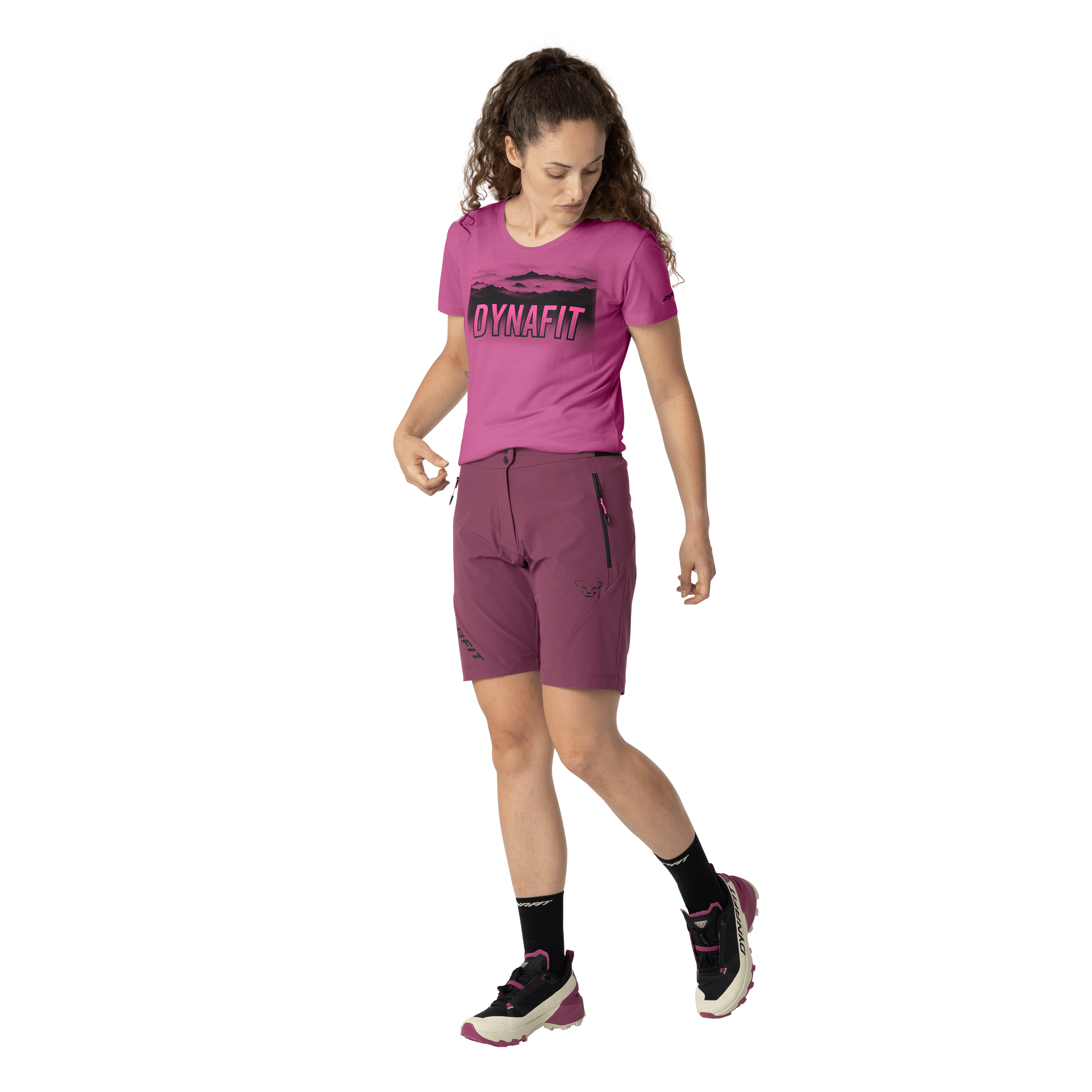 Short Transalper Light Dynastretch donna on_body image