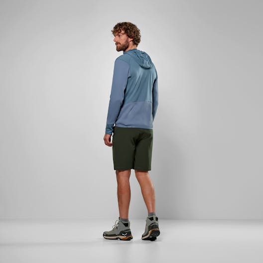 Puez Waffle Hybrid Polarlite Felpa con Cerniera Uomo on_body image