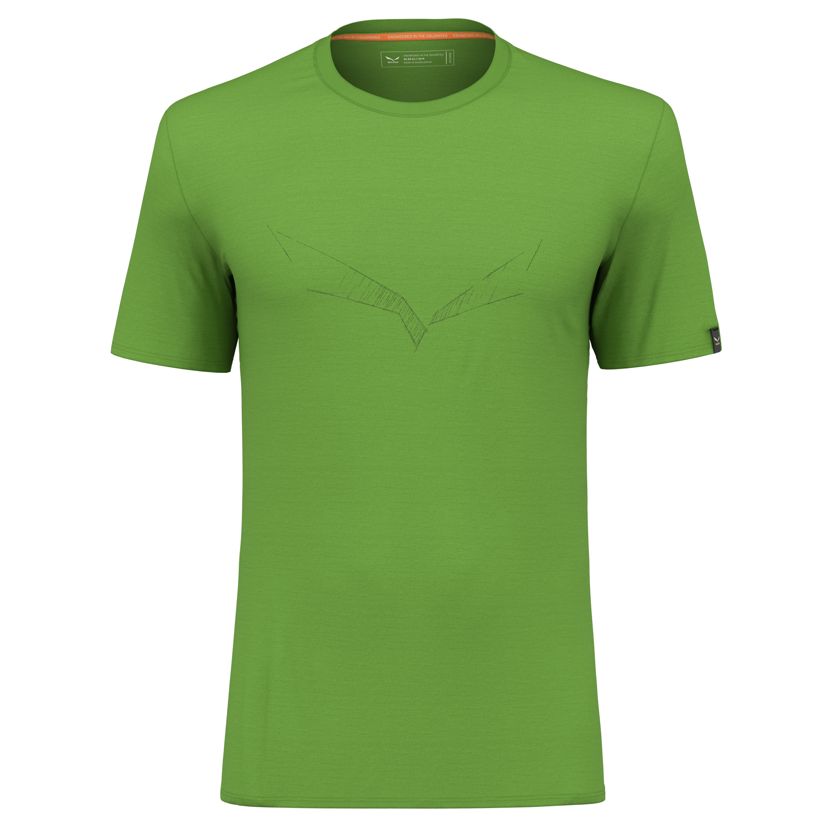 Puez Eagle Sketch Merino T-Shirt Herren still image