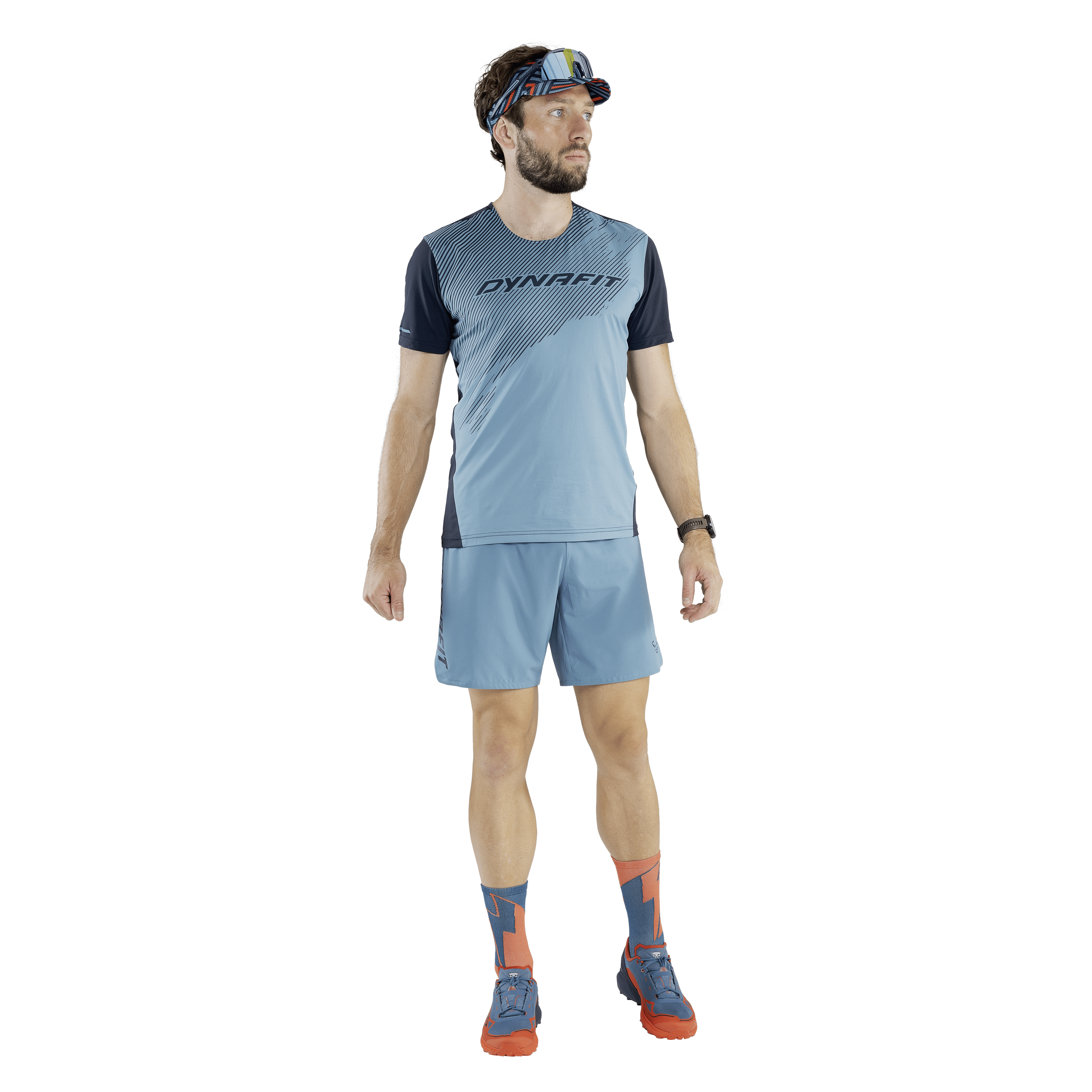 Trail Graphic Visor Band Unisex on_body image