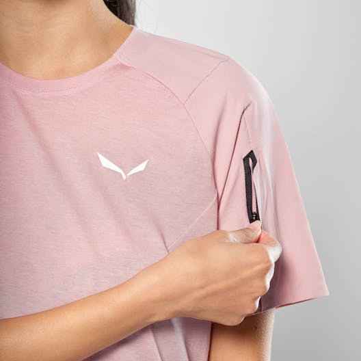 Puez Merino Hybrid T-Shirt Women tech_detail image