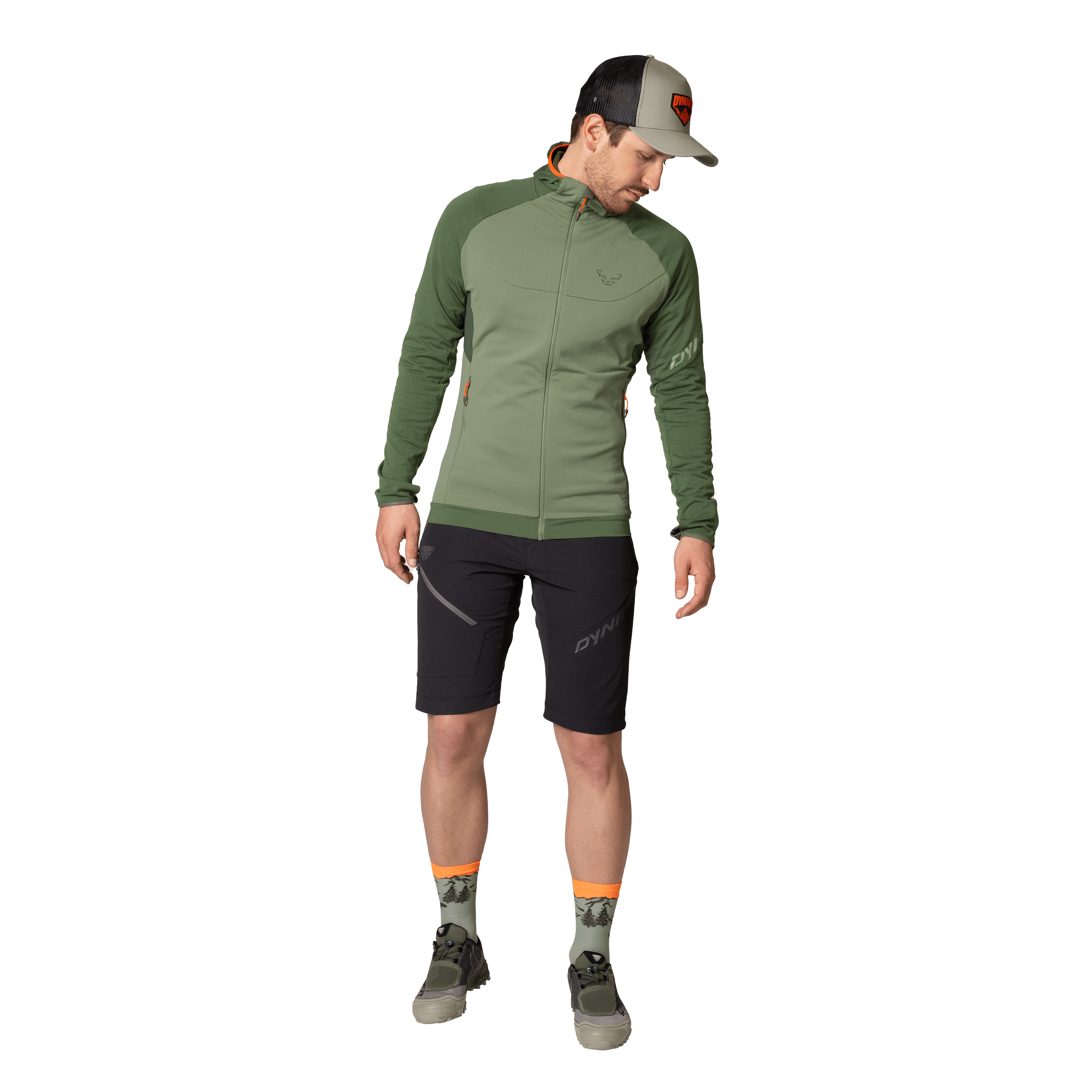 Transalper Polartec Kapuzenjacke Herren on_body image