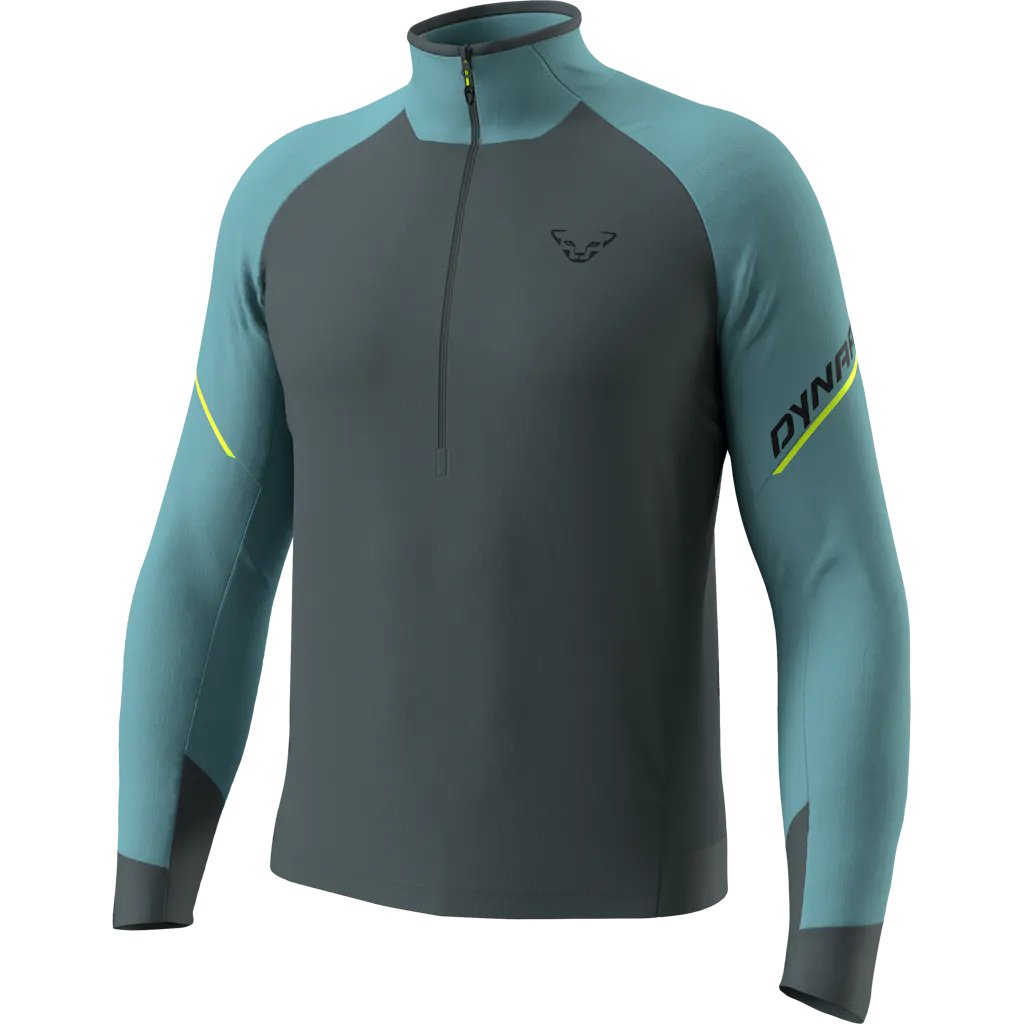 DYNAFIT - Maglia a manica lunga e 1/2 zip Alpine uomo - Blu (Taglia: XL)