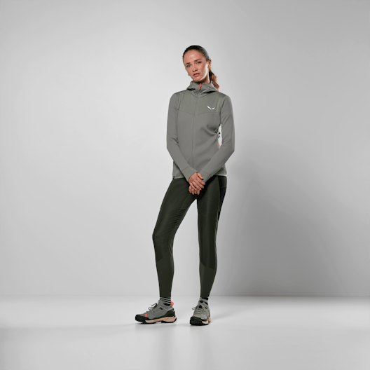 Puez Waffle Hybrid Polarlite Felpa con Cappuccio Donna on_body image