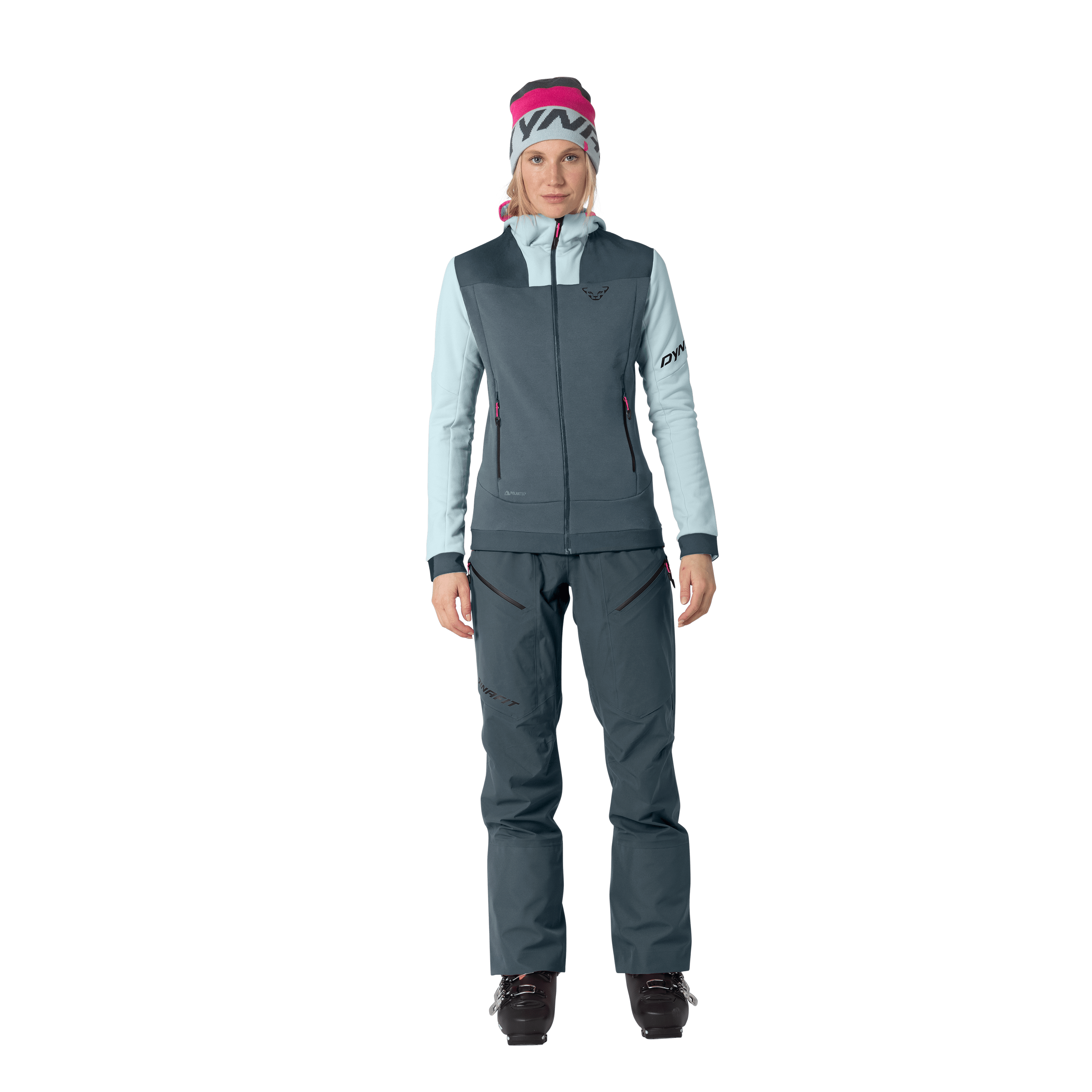Tigard Polartec giacca con cappuccio donna on_body image