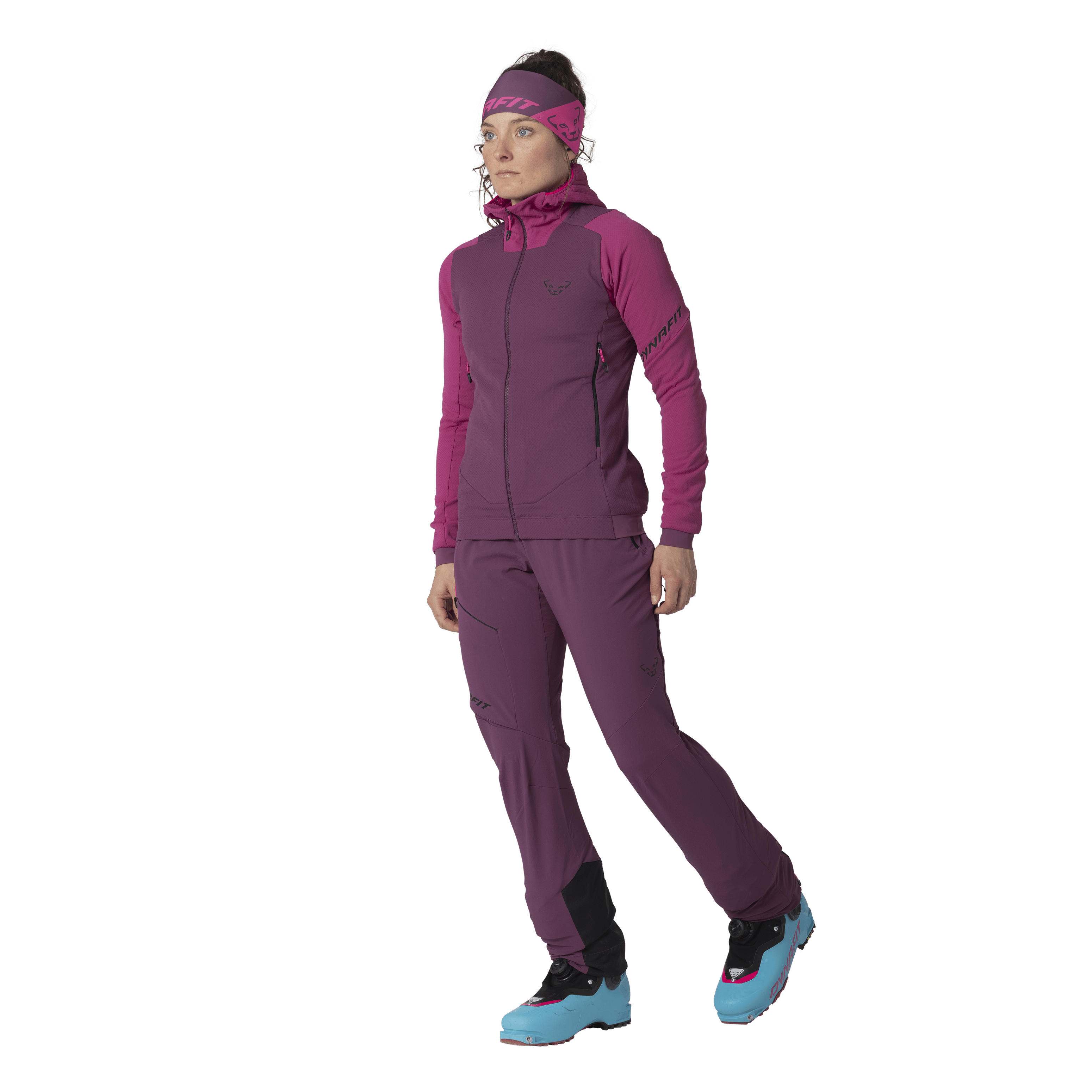 Blacklight Thermal Hooded Jacket Women on_body image