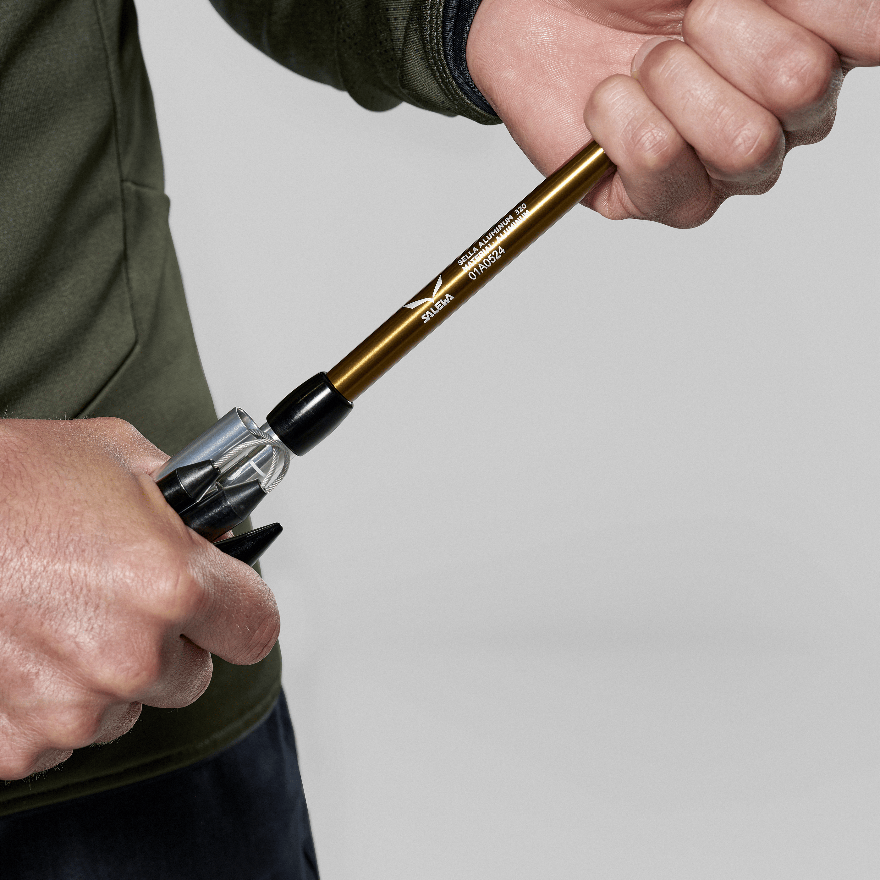 Sonda Da Valanga In Alluminio Leggera - 7 Pezzi Pieghevole - 320cm - Emergenza Neve - Foto 9