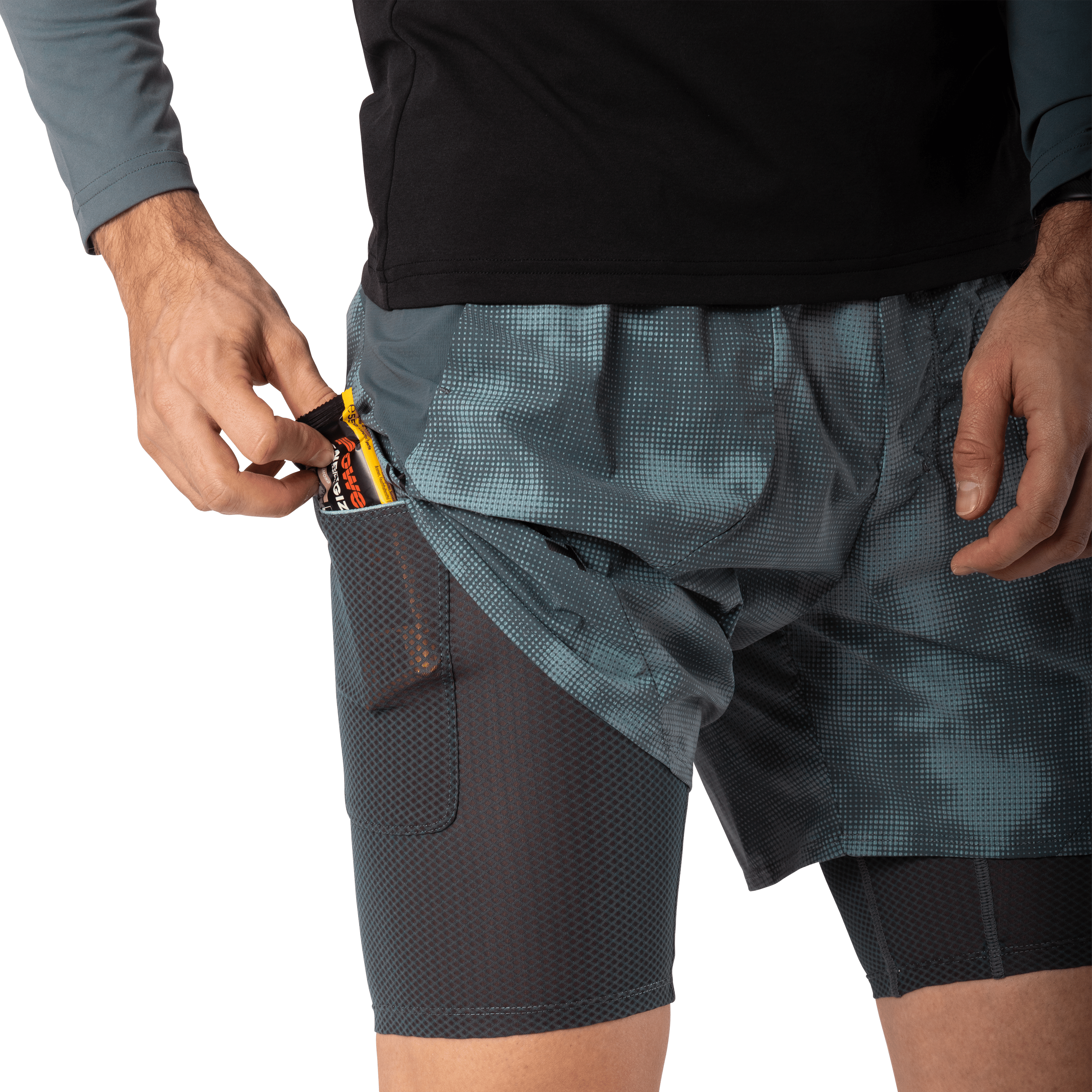 Shorts 2in1 Trail Reflectiv uomo tech_detail image