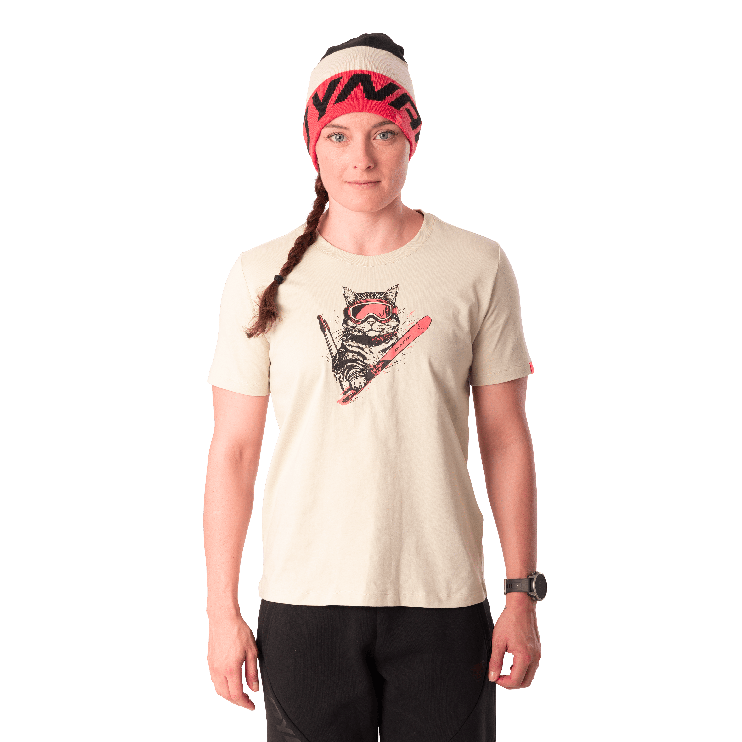 T-shirt grafica in cotone donna hover image