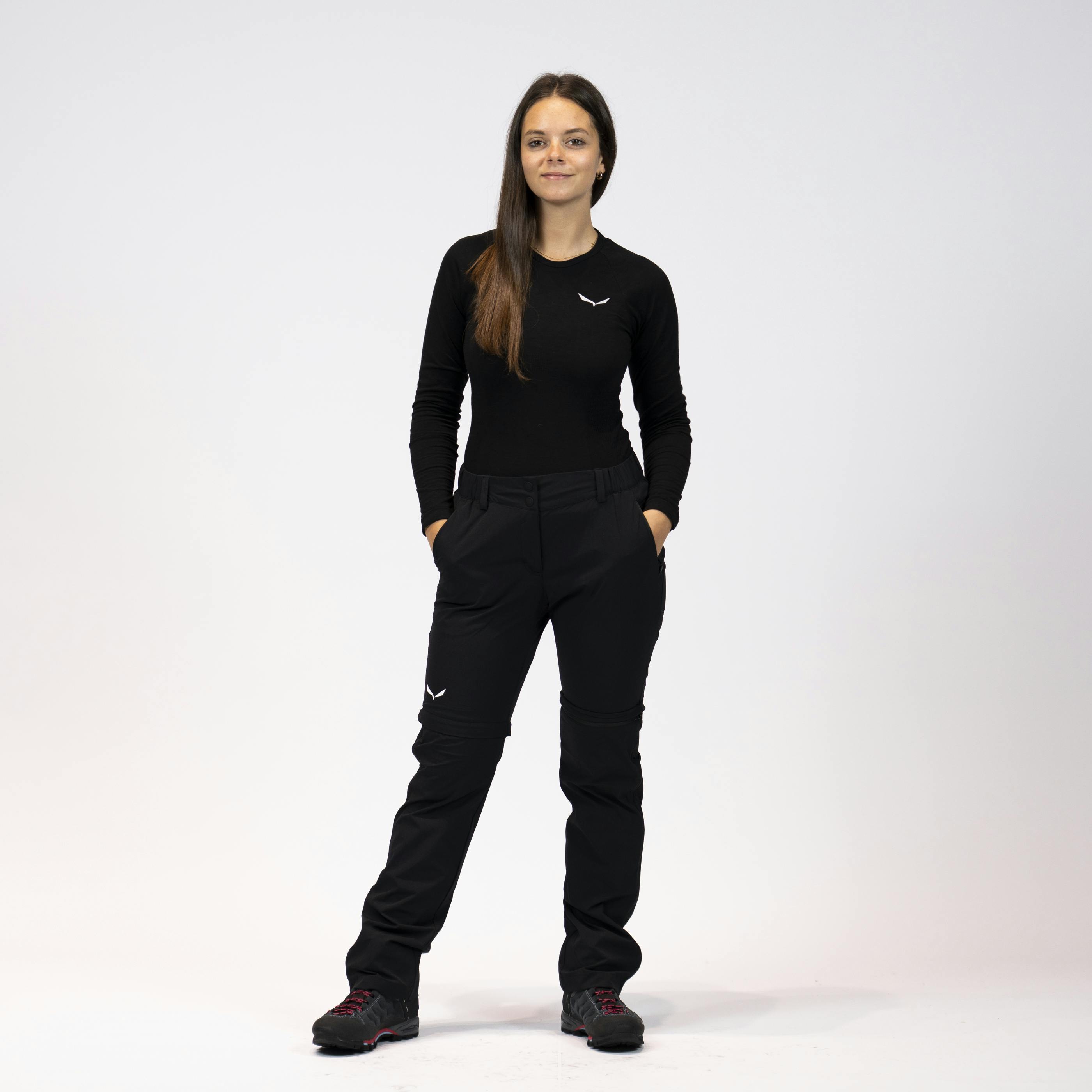 Badia Alpine Merino T-Shirt Manches Longues Femme on_body image